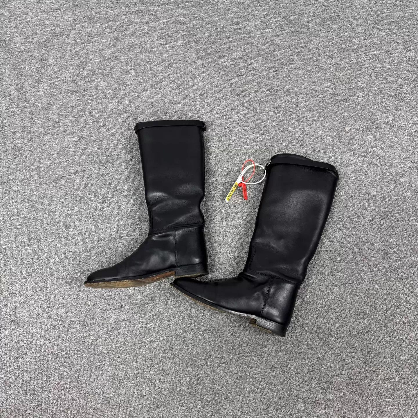 Hermes HERMES Black Kelly Buckle Knee-High Riding Boots 39 95 New Size US 8.5 / IT 38.5 - 2 Thumbnail