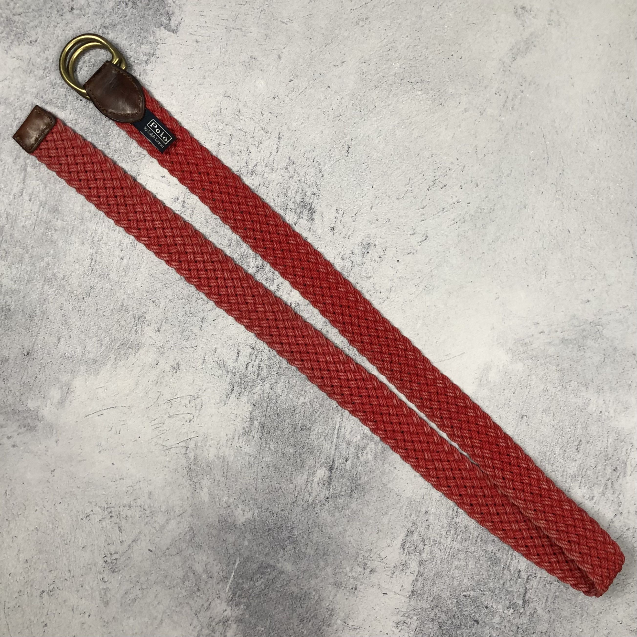 Polo Ralph Lauren Vintage 90s Polo Ralph Lauren Leather Belt D-Ring Braided Size ONE SIZE - 6 Thumbnail