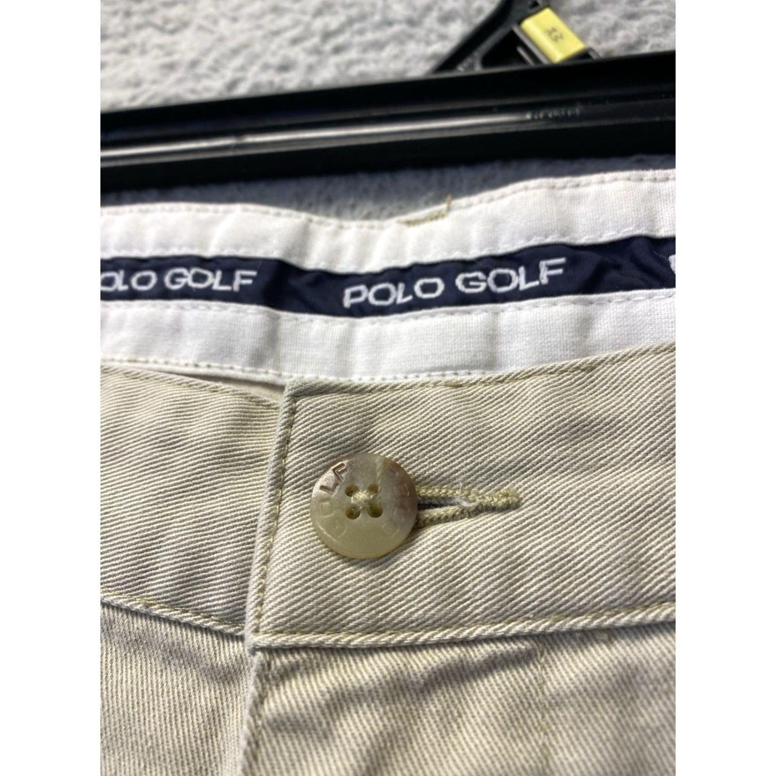 Polo Ralph Lauren VINTAGE Polo Ralph Lauren Chino Pants Mens 40x32 Khaki Linen Relaxed 80s 90s Preppy USA Logo Retro Mens Size US XL / EU 56 / 4 - 4 Thumbnail