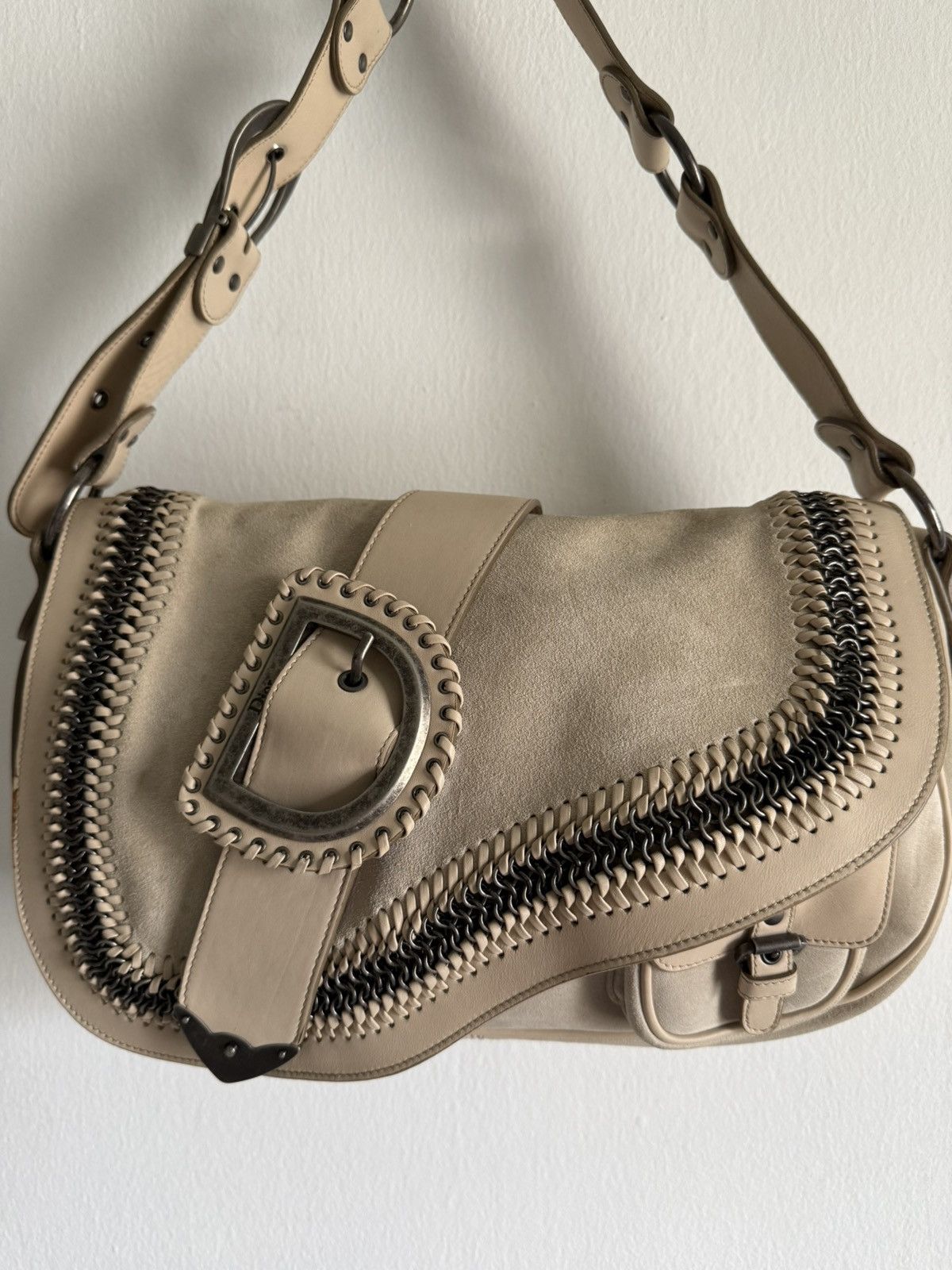 Dior 2005 Rare Dior Gaucho saddle bag John Galliano Era Size ONE SIZE - 4 Thumbnail