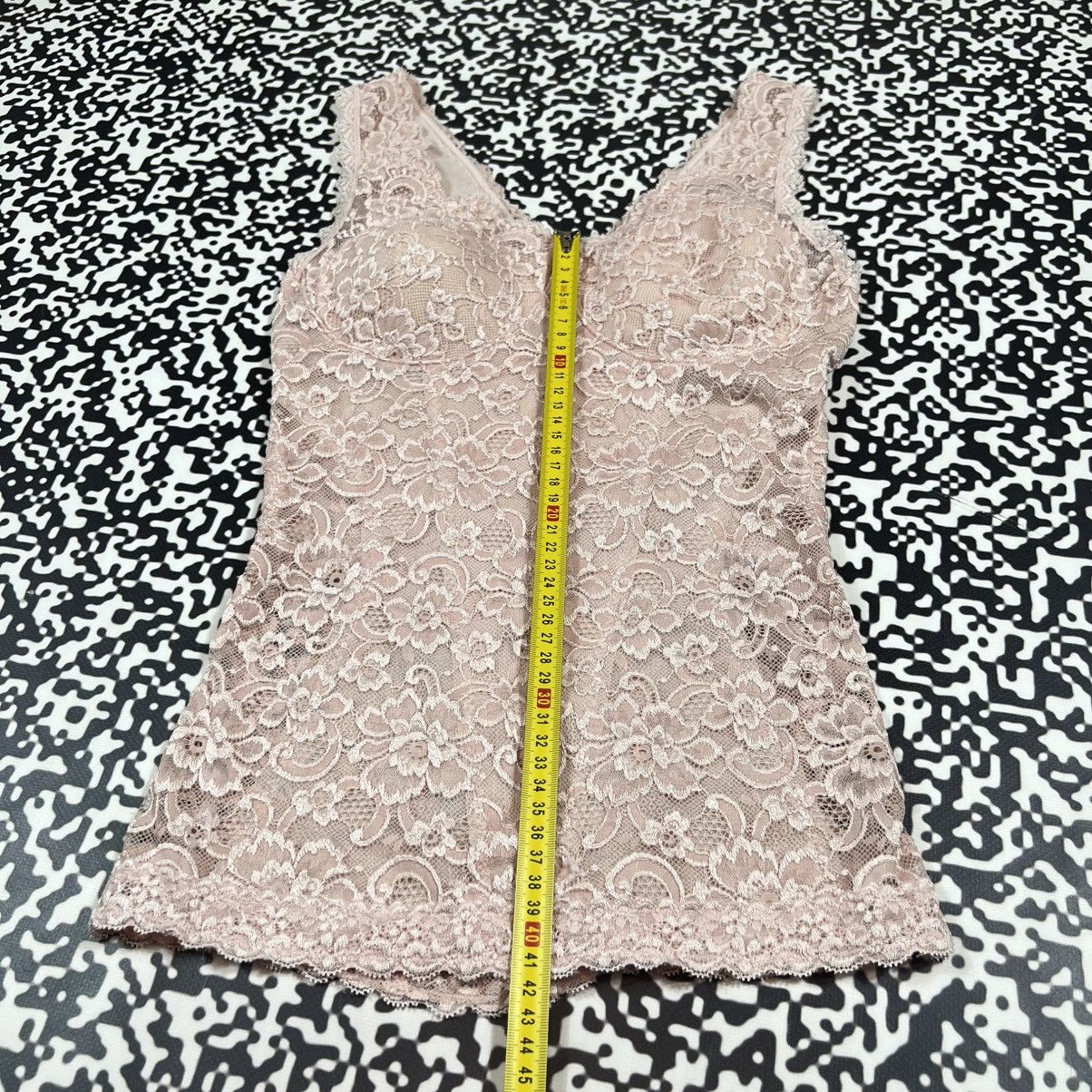 Japanese Brand Vintage Y2K Sexy Mesh Floral Style Retro Tank Top Sleeveless Size S / US 4 / IT 40 - 18 Thumbnail