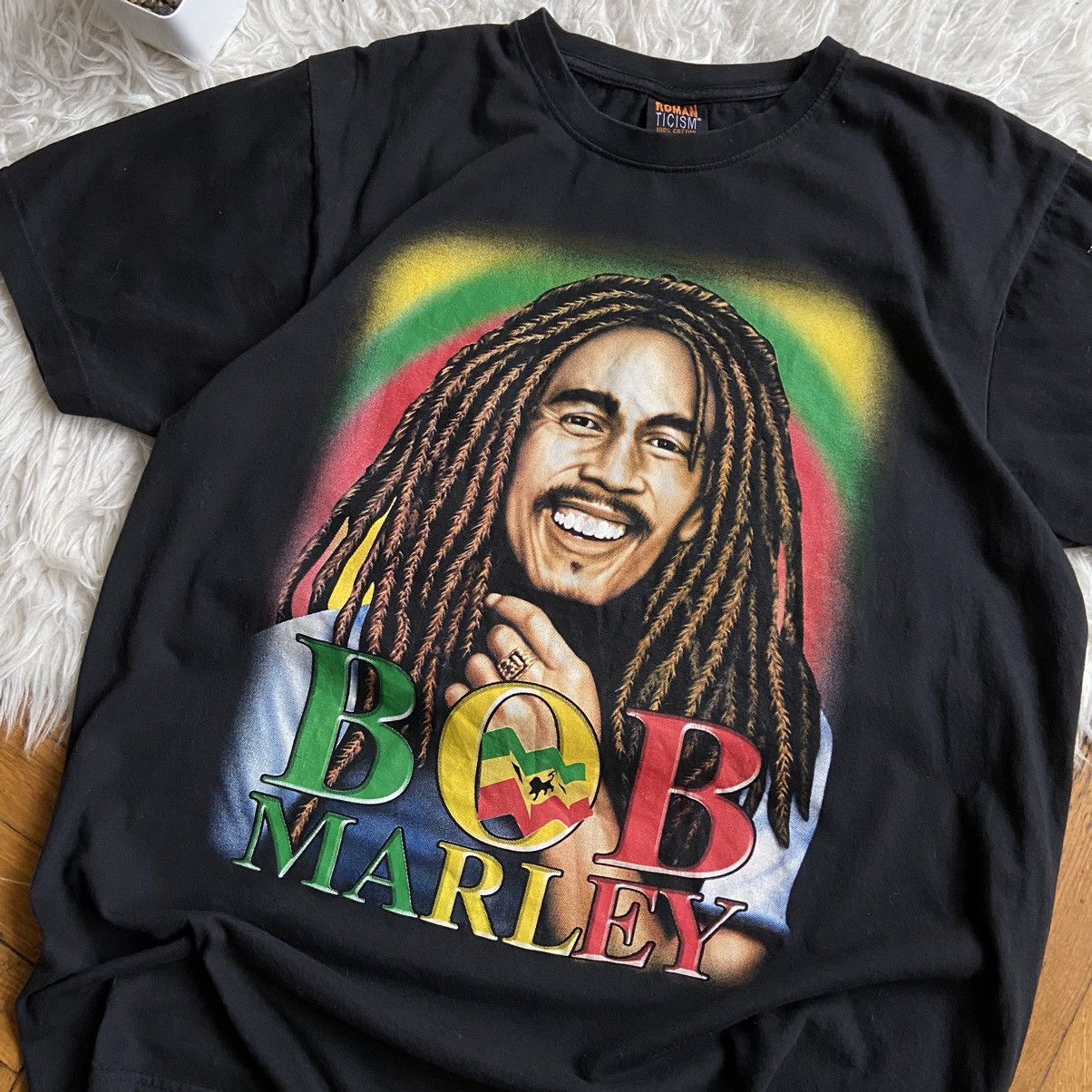 Band Tees 📌 Vintage Y2K Bob Marley T Shirt Graphic Tee Size US XL / EU 56 / 4 - 3 Thumbnail