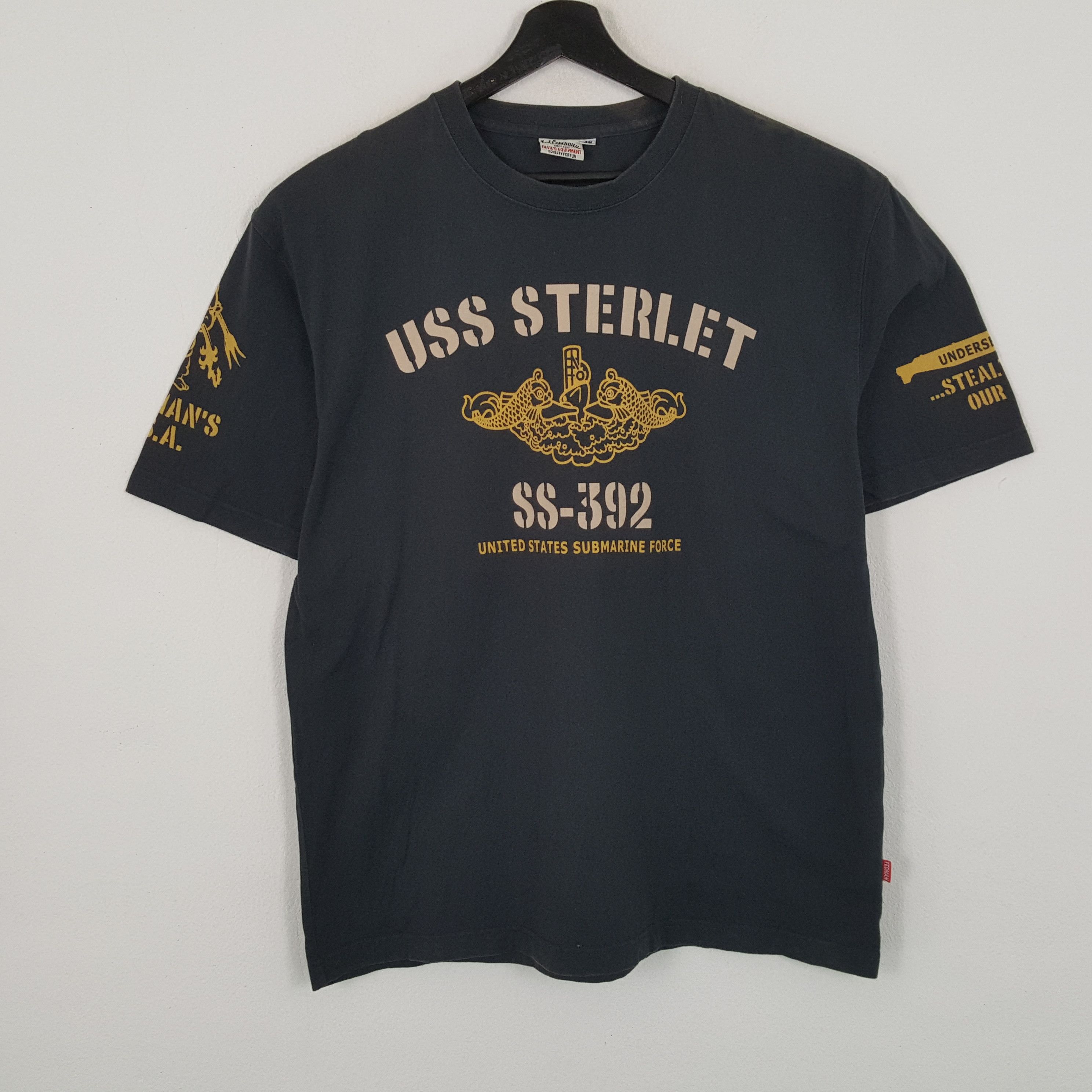 Vintage Ted Company U.S SUBMARINE FORCE Tshirt Size US L / EU 52-54 / 3 - 3 Thumbnail