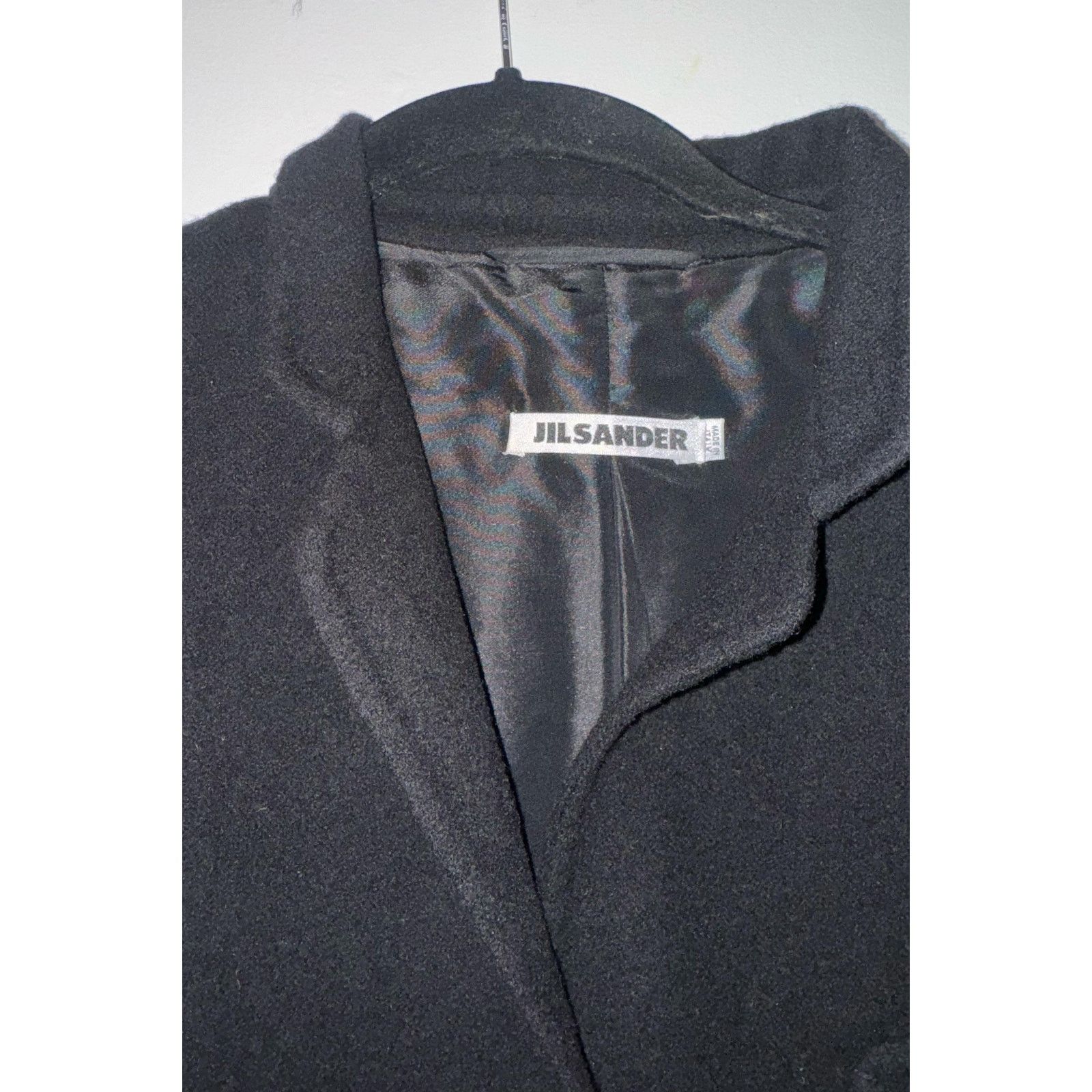 Jil Sander Vintage JIL SANDER Black Cashmere Boxy Blazer Size S / US 4 / IT 40 - 9 Thumbnail