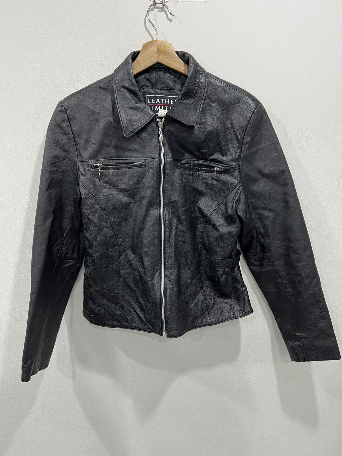 Vintage Vintage Womens Leather Jacket Coat Size M / US 6-8 / IT 42-44 - 1 Thumbnail