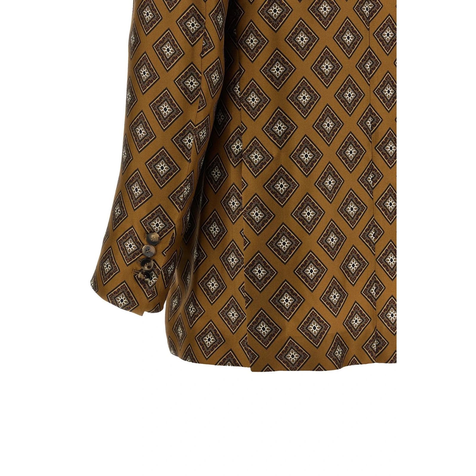 Alberto Biani Tie Brown Silk Blazer New & Authentic (Women's