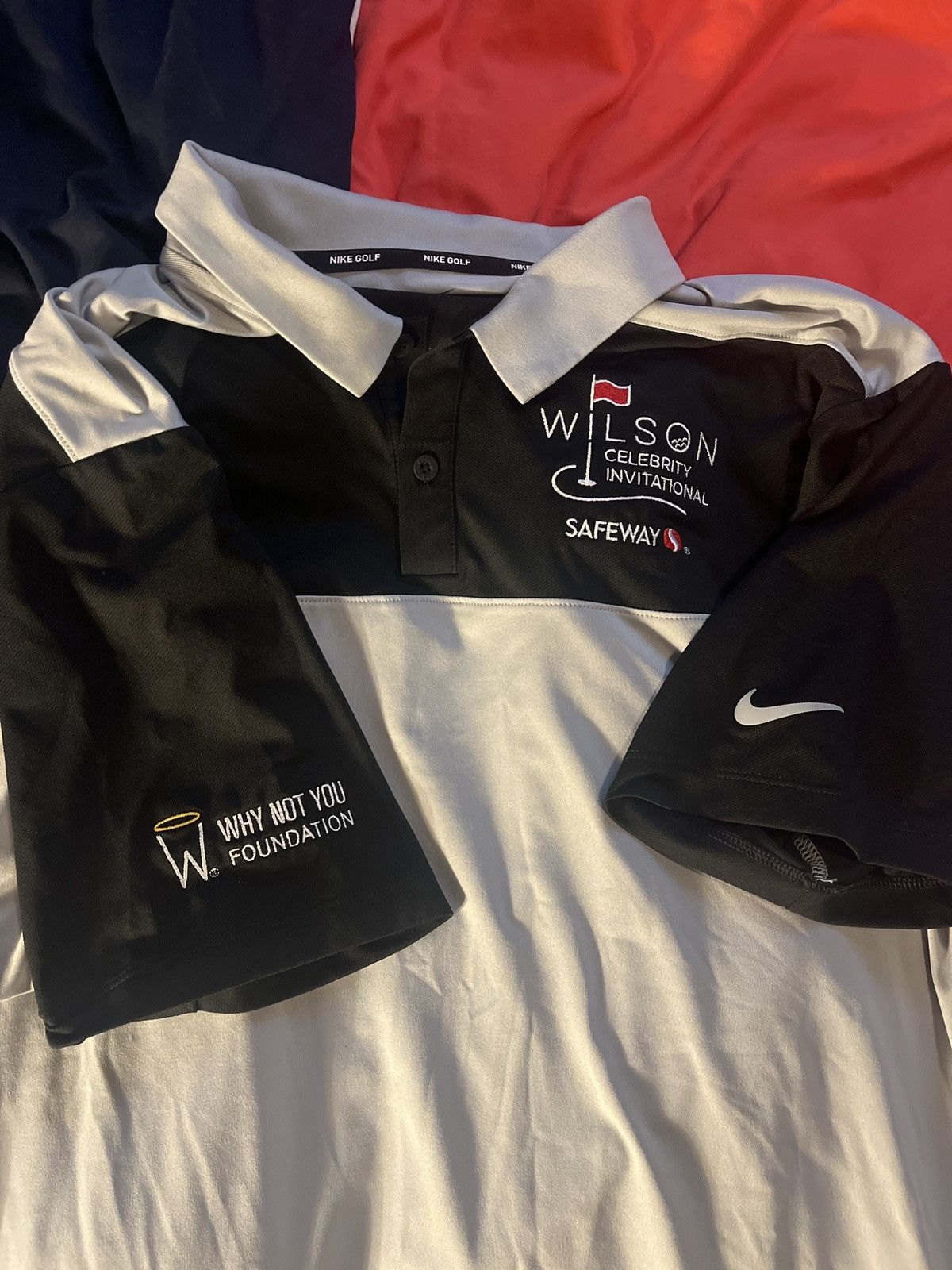 Nike RARE Russell Wilson Celebrity Invitational Polo Size US L / EU 52-54 / 3 - 3 Thumbnail