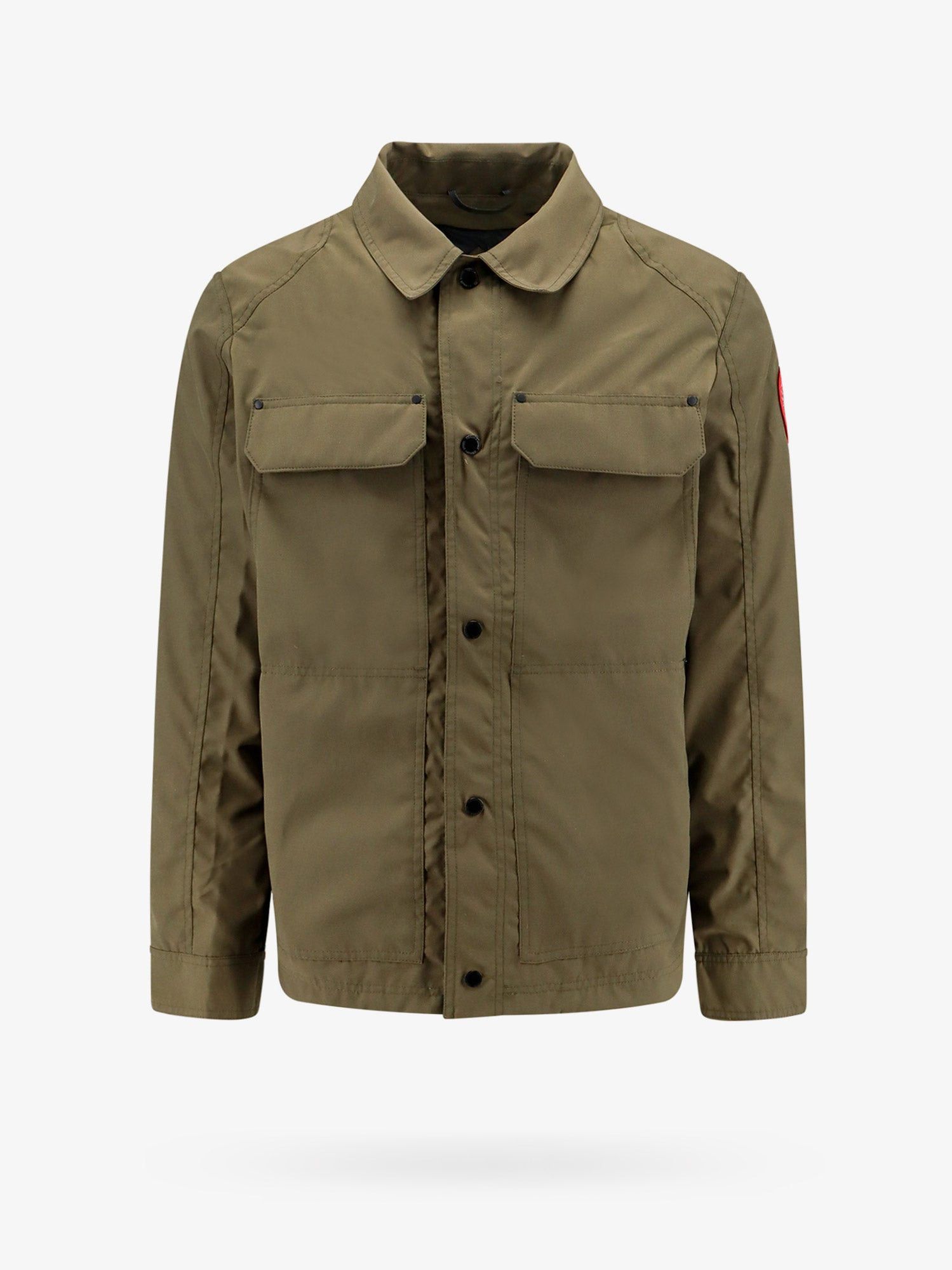 image of Canada Goose Burnaby Man Green Jackets, Men's (Size Medium)