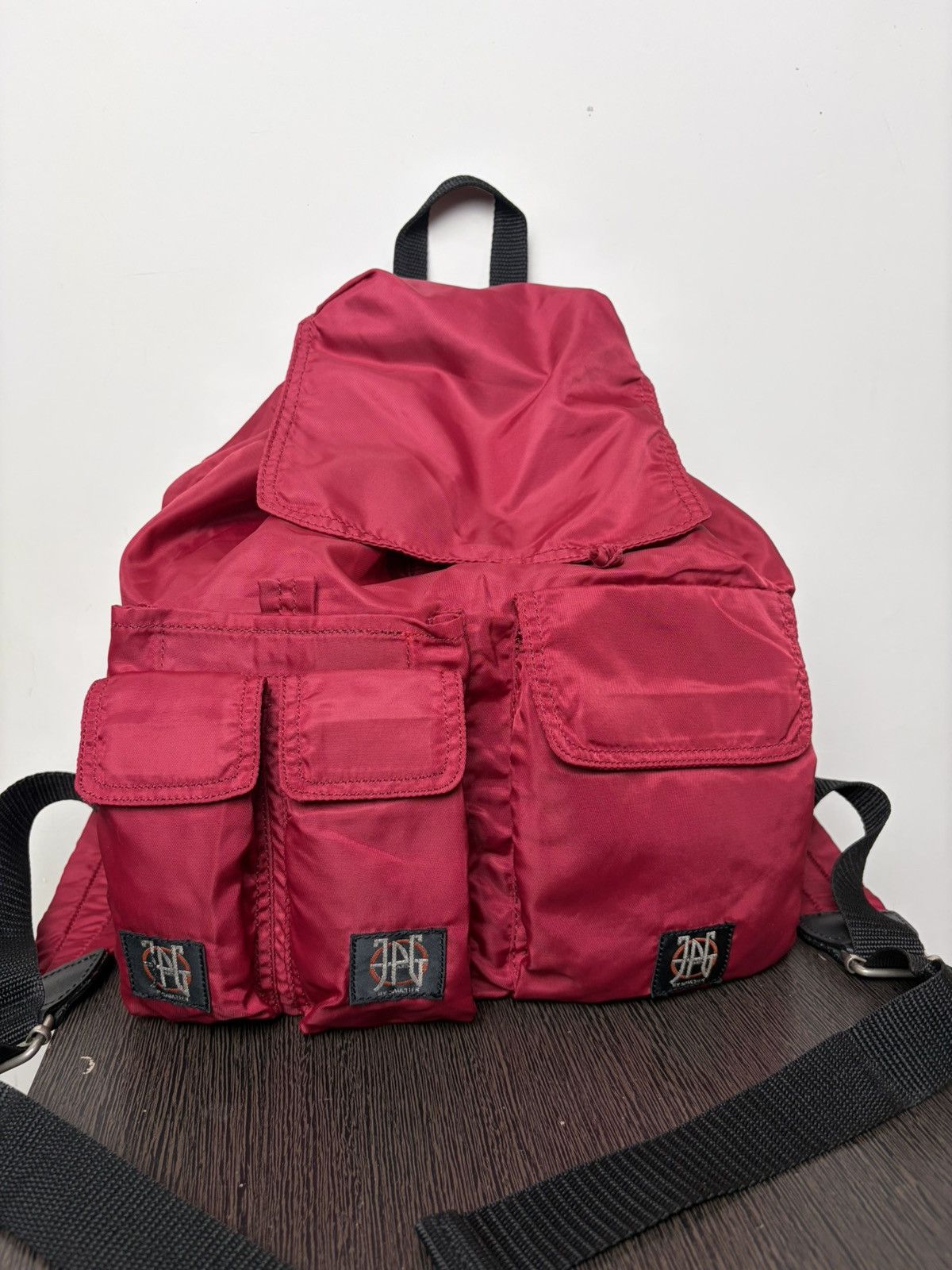 Jean Paul Gaultier FREE TAX! Vintage JPG Nylon Cargo Pocket Rucksack Bag Size ONE SIZE - 2 Thumbnail