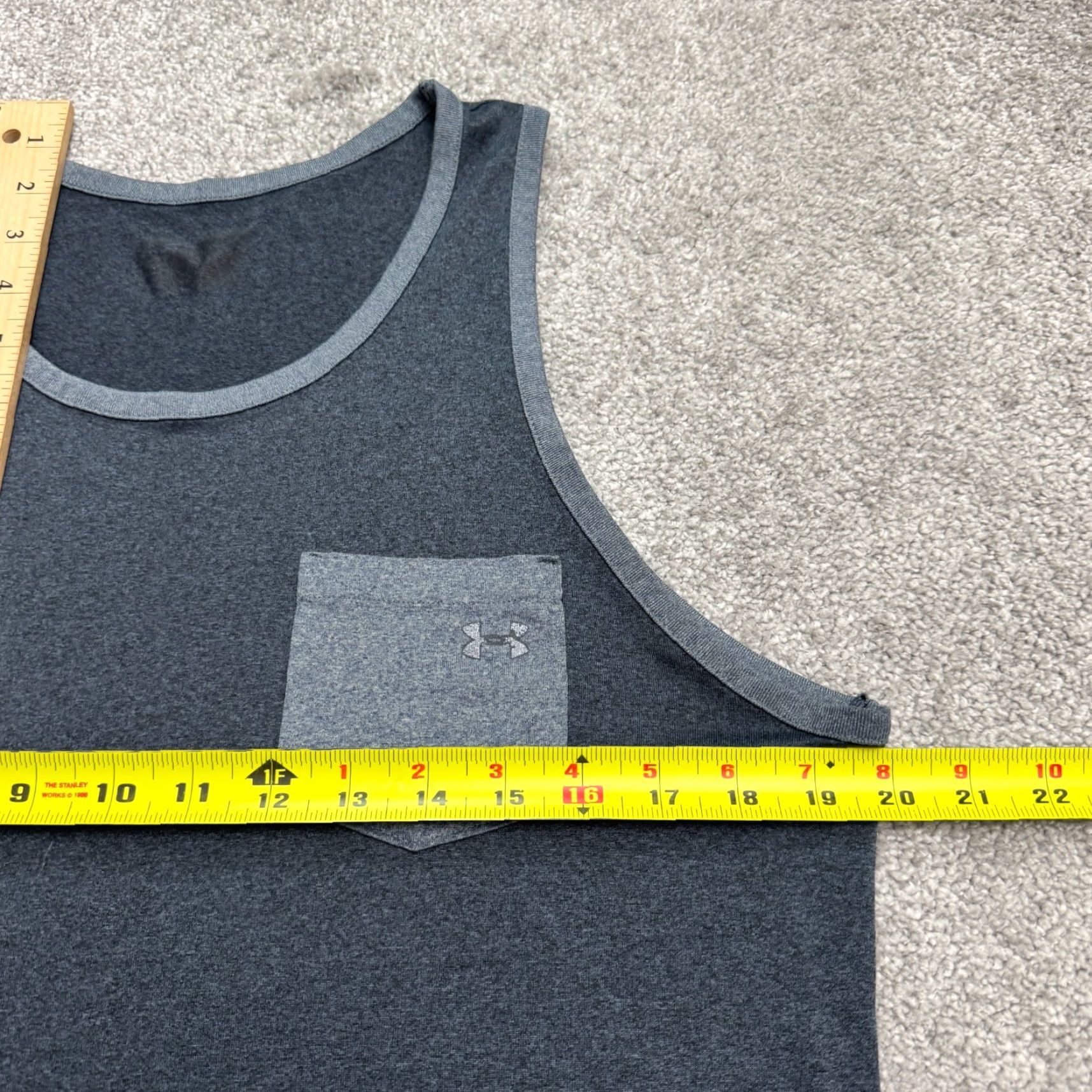 Under Armour Under Armour Tank Top Mens L Blue Athletic Gym Training Shirt Sleeveless Strappy Lightweight Breathable Size US L / EU 52-54 / 3 - 7 Thumbnail