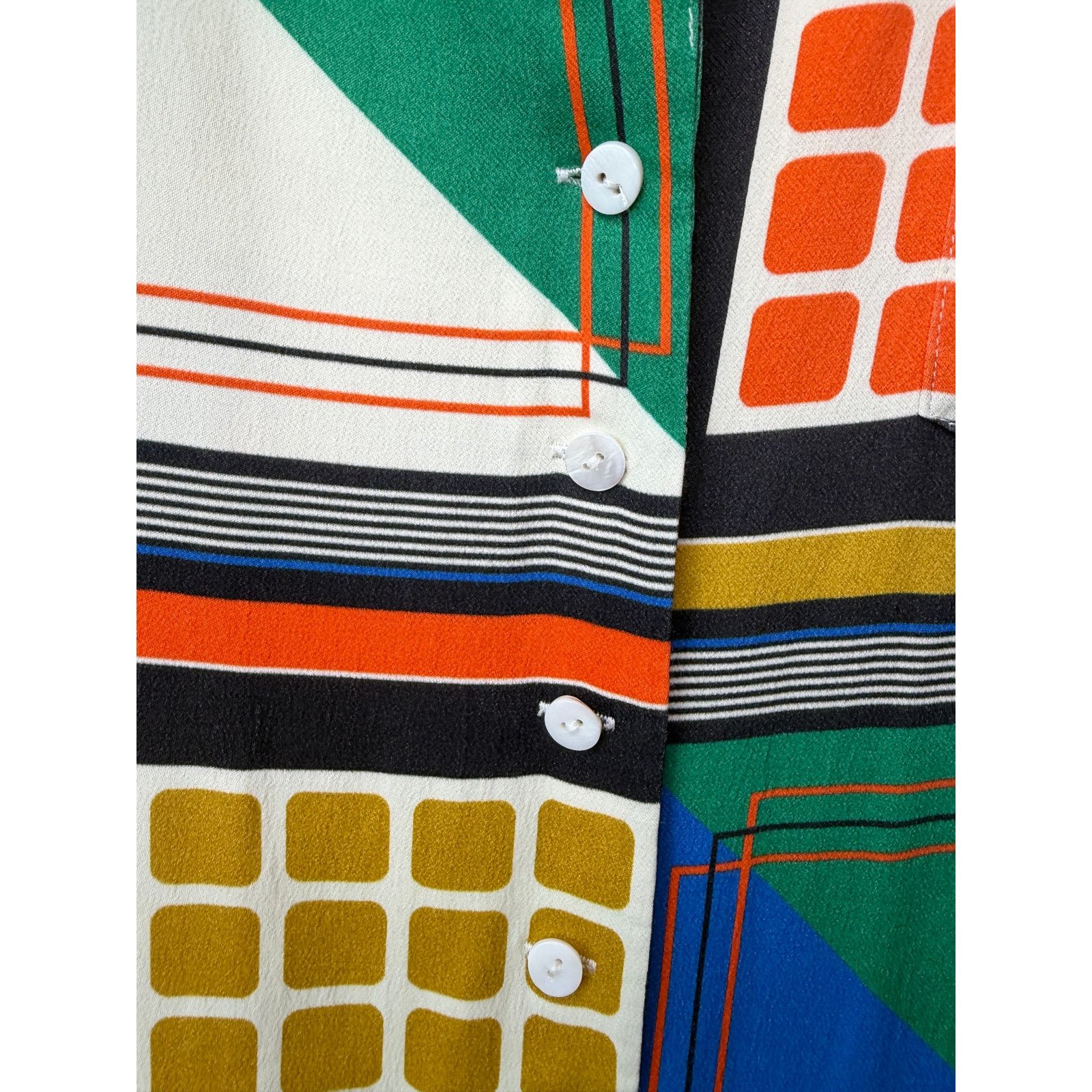 Other Song of Style Elsie Multi Geo Scarf Blouse XS Size XS / US 0-2 / IT 36-38 - 9 Thumbnail