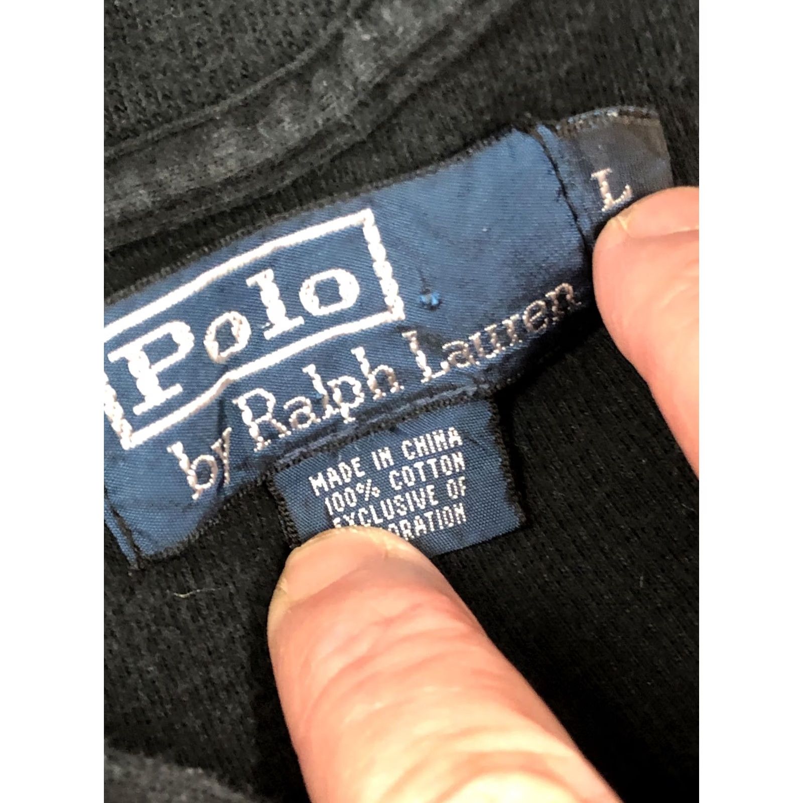 Polo Ralph Lauren VINTAGE Polo Ralph Lauren Classic VTG Pullover 1/4 Zip Sweater Mens Adult Large Black Shirt Size US L / EU 52-54 / 3 - 4 Thumbnail