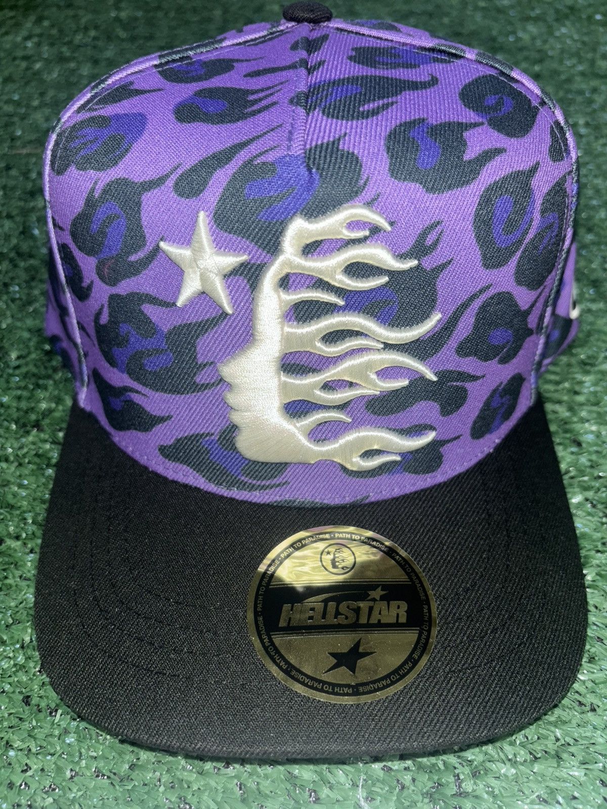 HELLSTAR Hellstar Hat Purple Cheetah Print Size ONE SIZE - 2 Thumbnail