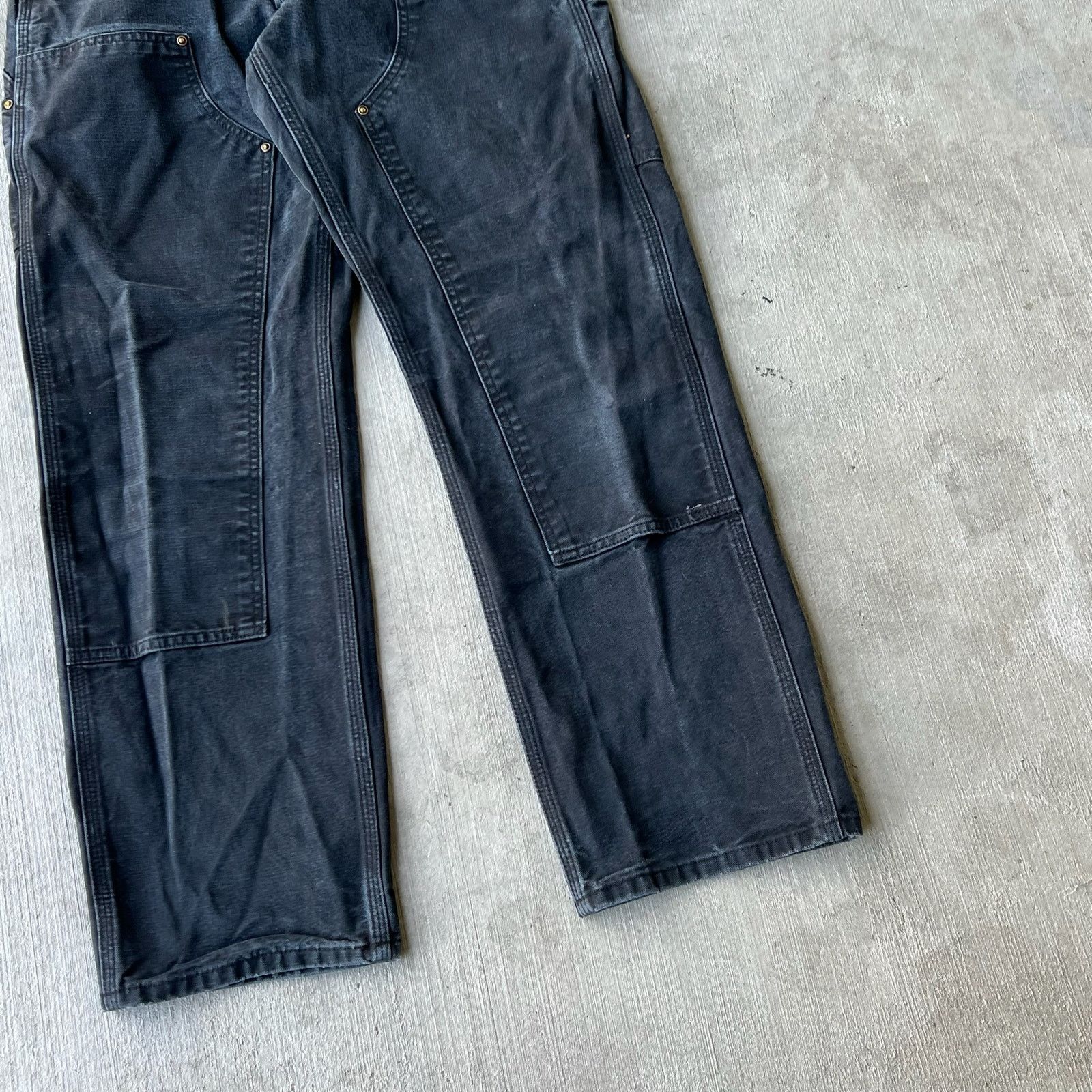 Carhartt × Vintage Carhartt faded black double knee work wear carpenter pants Size US 28 / EU 44 - 5 Thumbnail