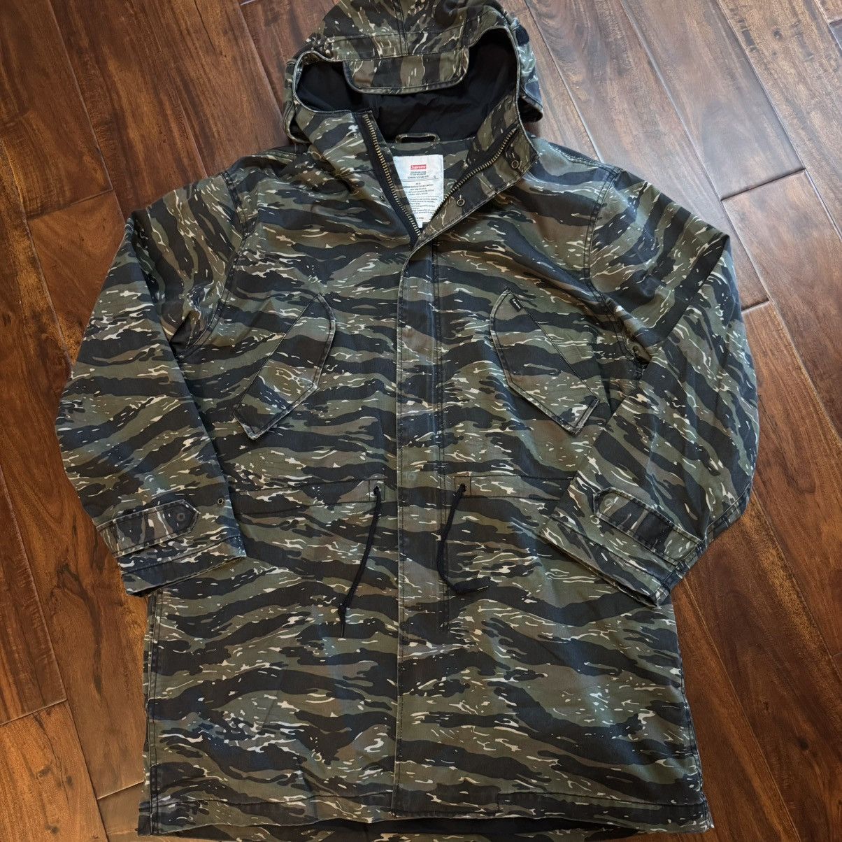 Supreme Supreme Hooded Facemask Tigerstripe Camo Parka Jacket 