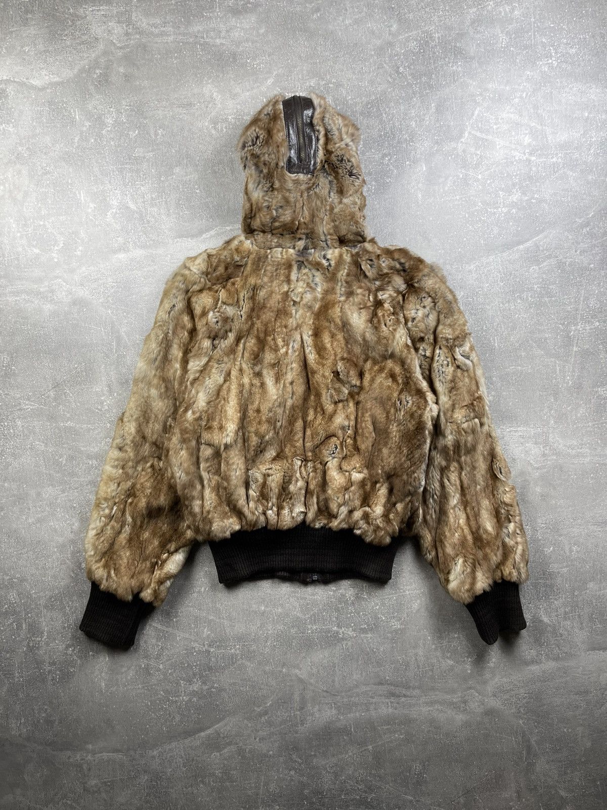20471120 × Japanese Brand Archives Japanese Real Fur Fluffy Hooded Zipper Jacket Sz M Size M / US 6-8 / IT 42-44 - 6 Thumbnail
