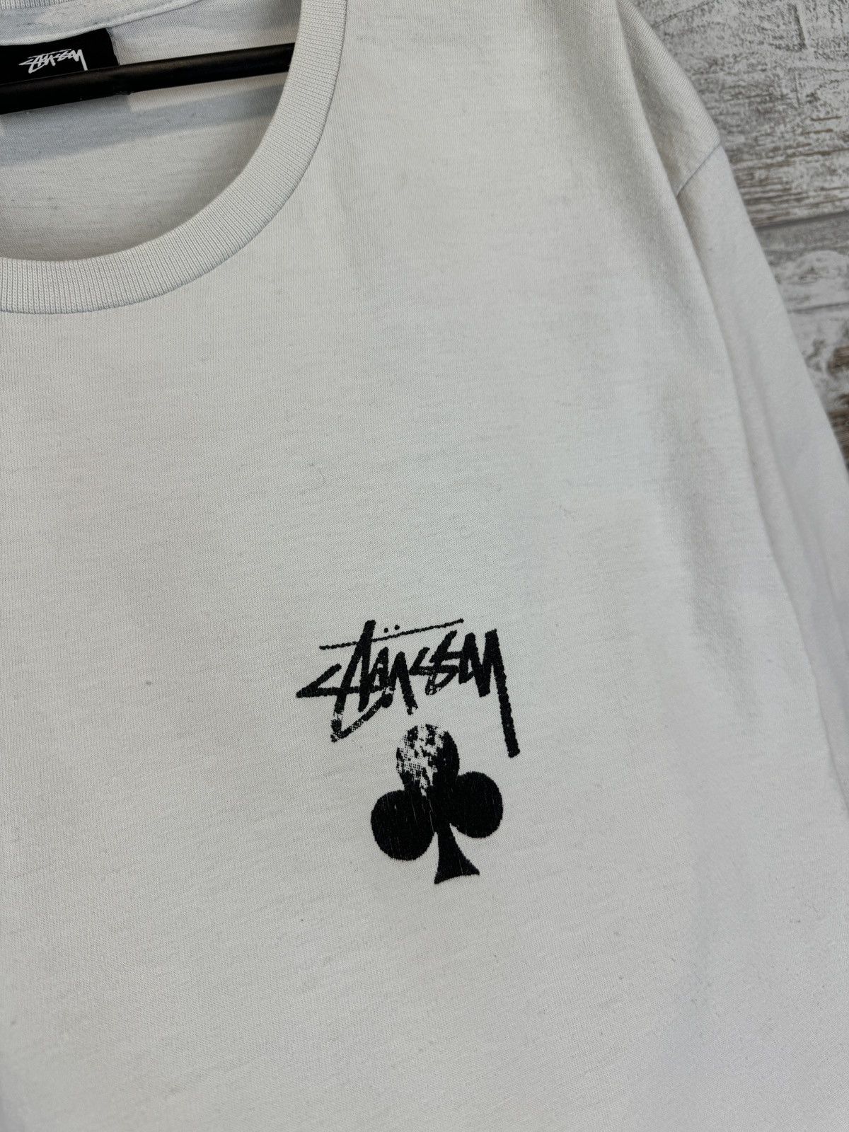 Stussy × Vintage Mens Vintage Stussy T-shirt distressed tee y2k rare big logo Size US L / EU 52-54 / 3 - 6 Thumbnail