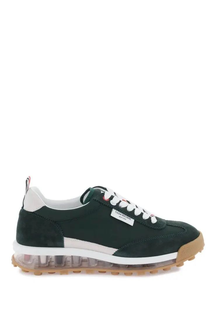image of Thom Browne O1S22I1N0324 Runner Sneakers In Green, Men's (Size 7)