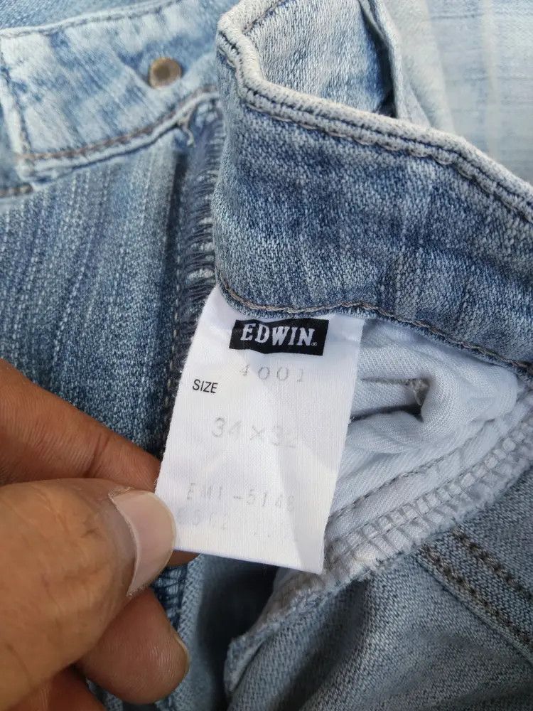 Japanese Brand Vintage Edwin Boot Cut Distressed Jeans 31x32 Size US 31 - 7 Thumbnail
