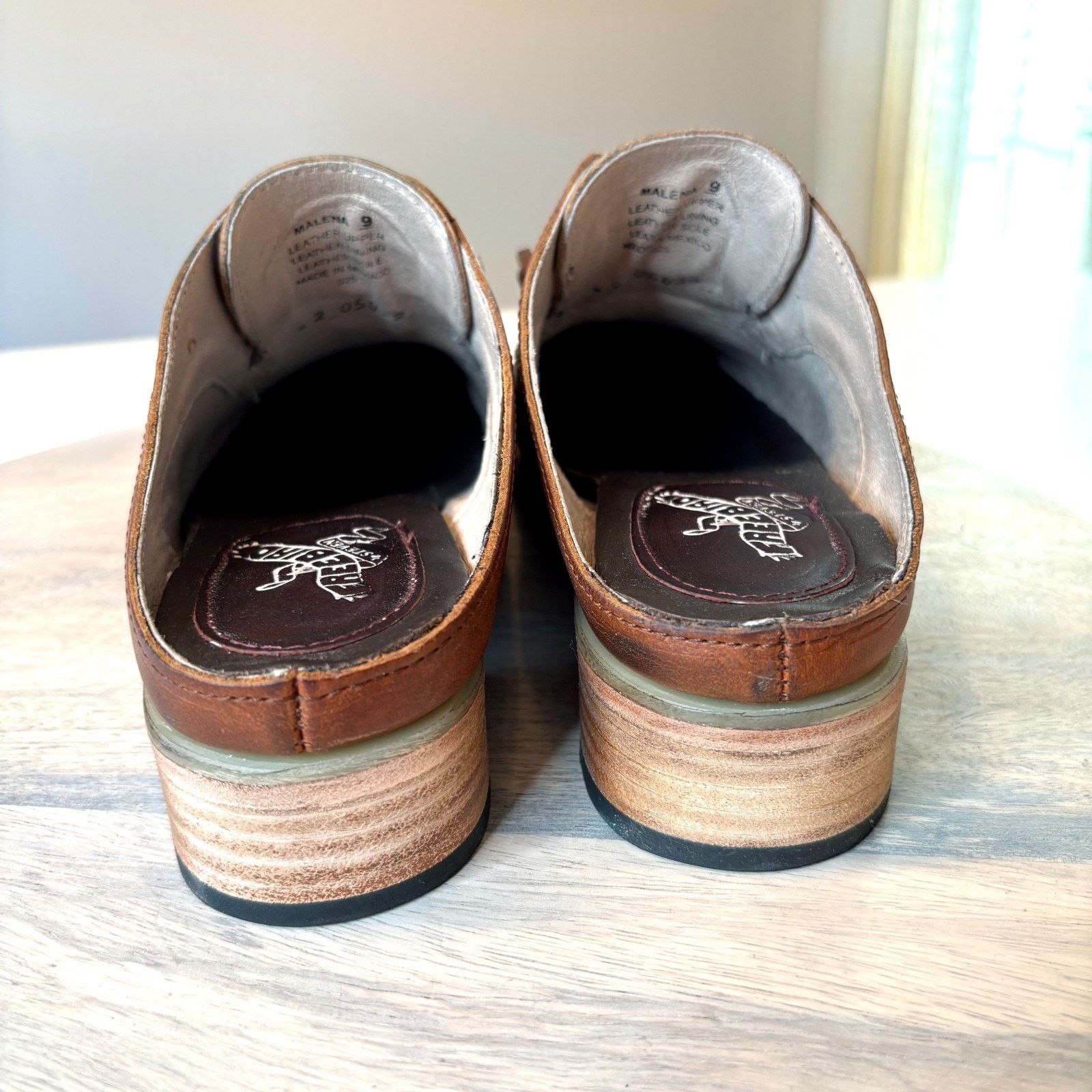 FREEBIRD Freebird Malena Mule Women's 9 Cognac Leather Oxford Shoes Size US 9 / IT 39 - 9 Thumbnail