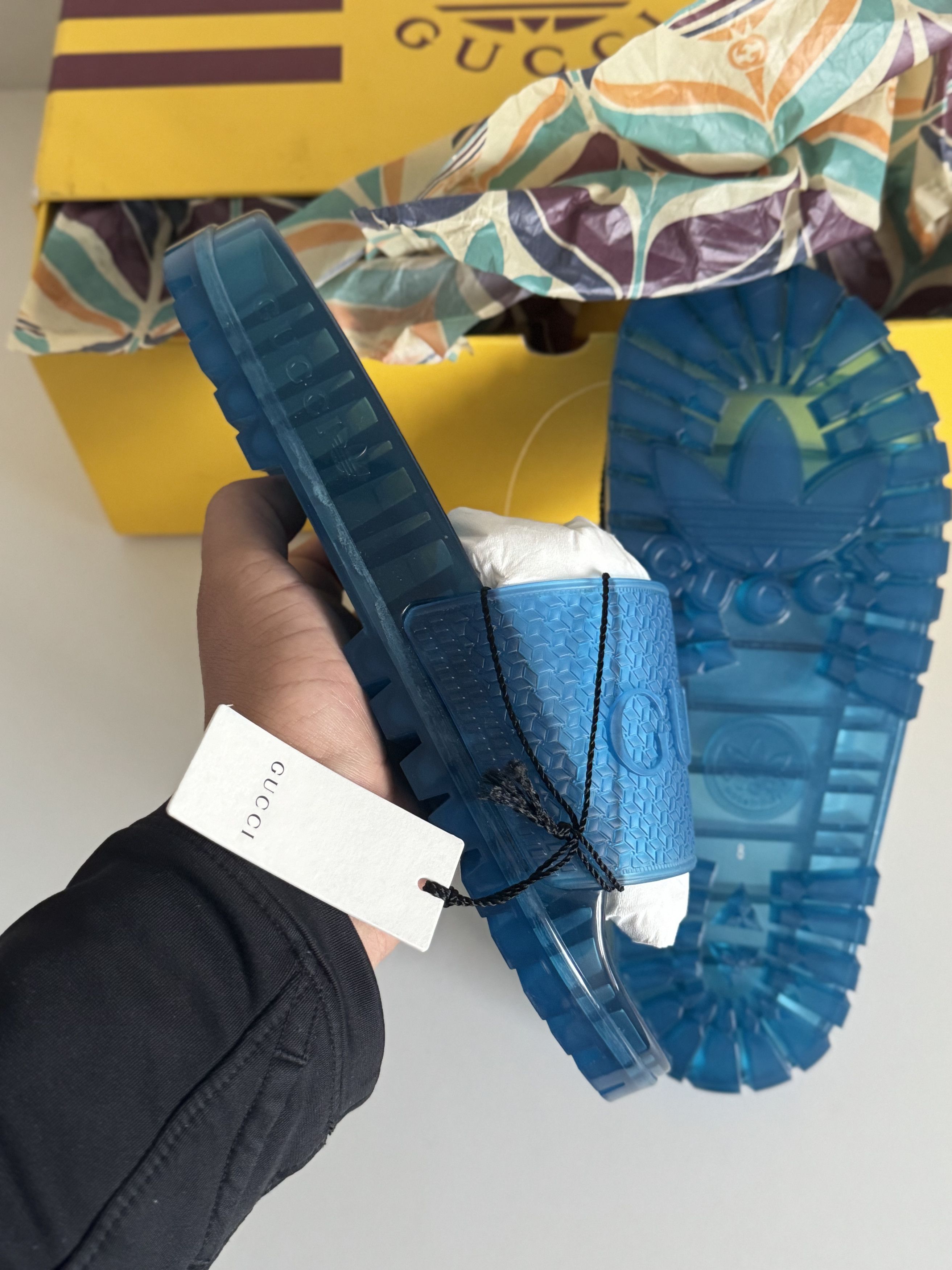 Adidas × Gucci Adidas X Gucci slide | Brand new | size 9 Size US 9 / EU 42 - 7 Thumbnail