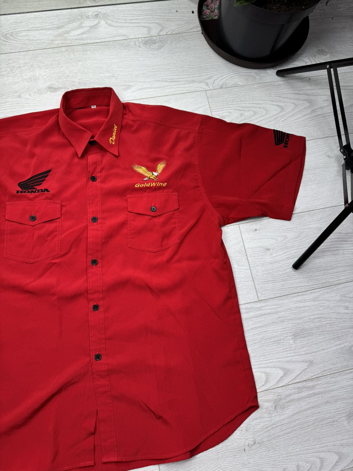 Honda Vintage Honda Racing Woody Woodpecker Gold Wing Shirt Size US XXL / EU 58 / 5 - 3 Thumbnail