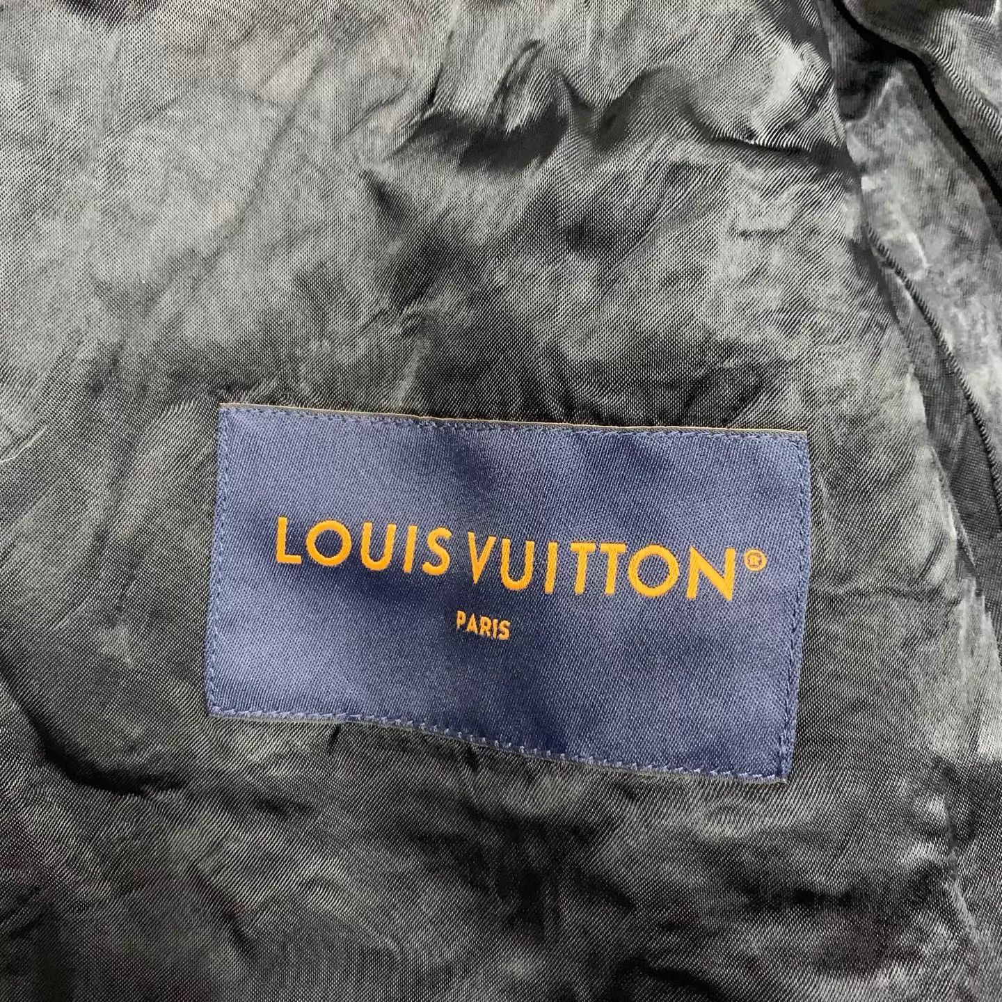 Louis Vuitton LV Blue flocked Monogram allover jacket 50 98 New Size US M / EU 48-50 / 2 - 6 Thumbnail