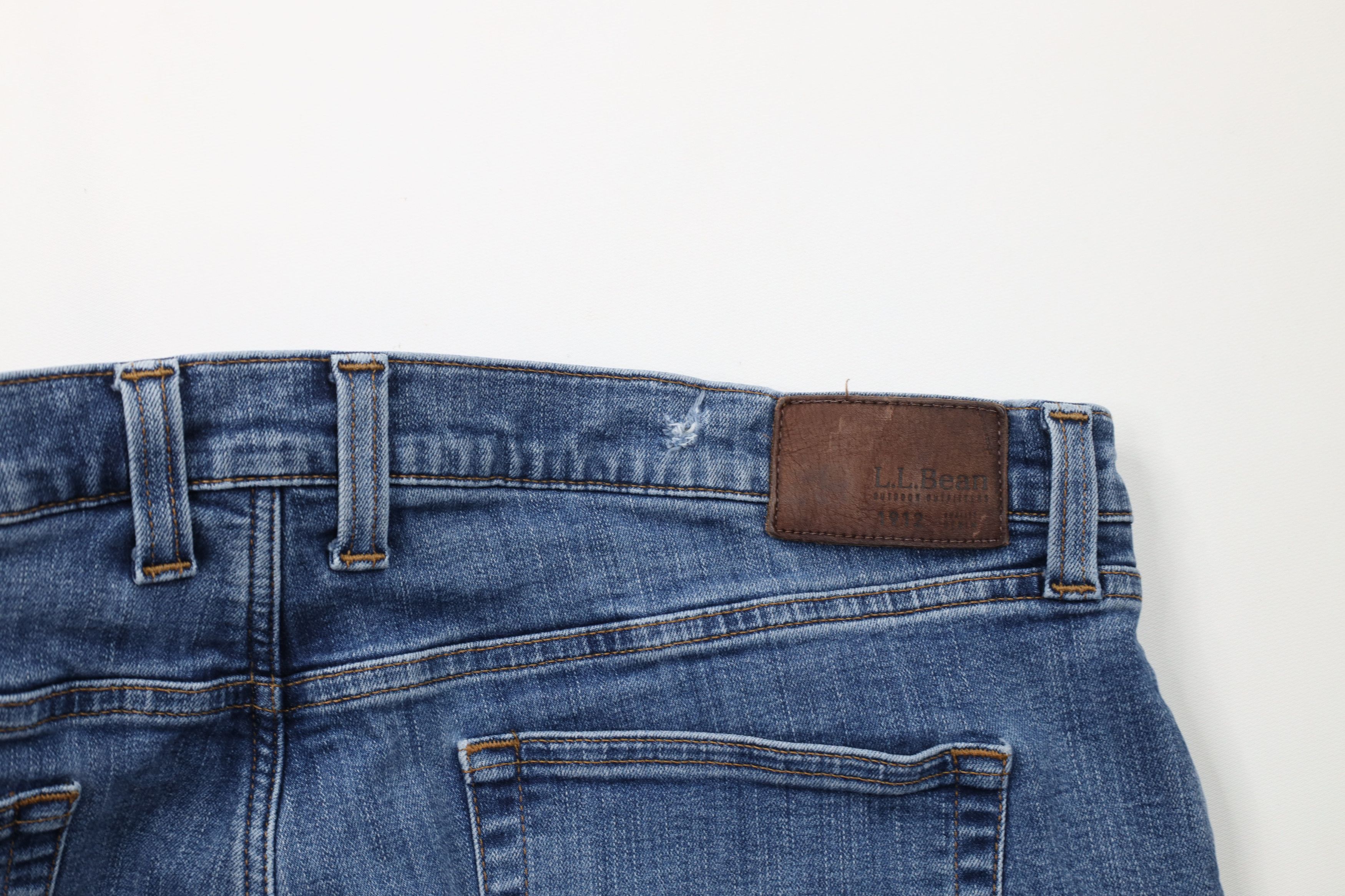 L.L. Bean Vintage LL Bean Fleece Lined Wide Leg Stretch Denim Jeans Size US 40 / EU 56 - 9 Thumbnail