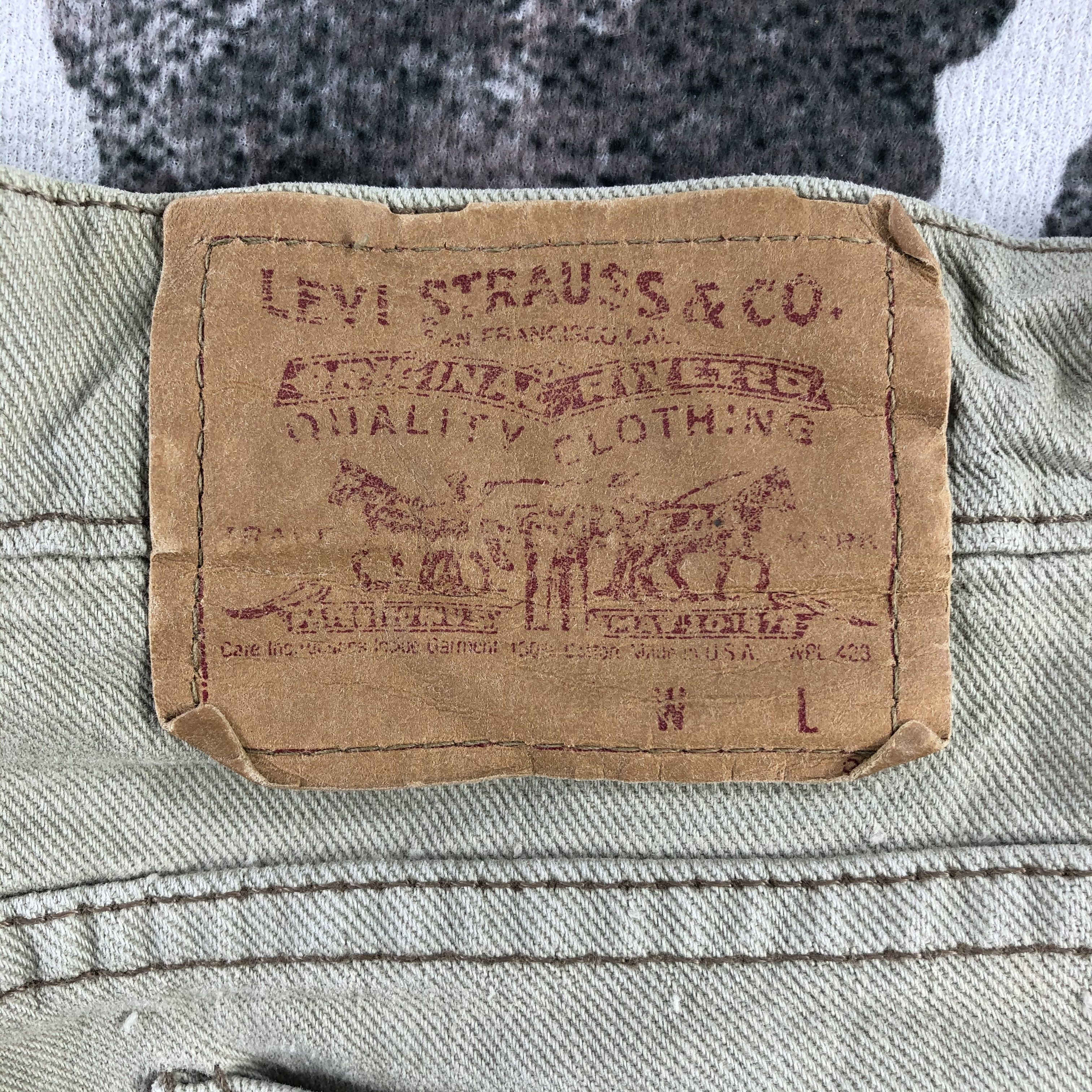 Levi's Vintage 90s Levi's 550 Jeans Orange Tab Denim KJ1410 Size US 35 - 5 Thumbnail