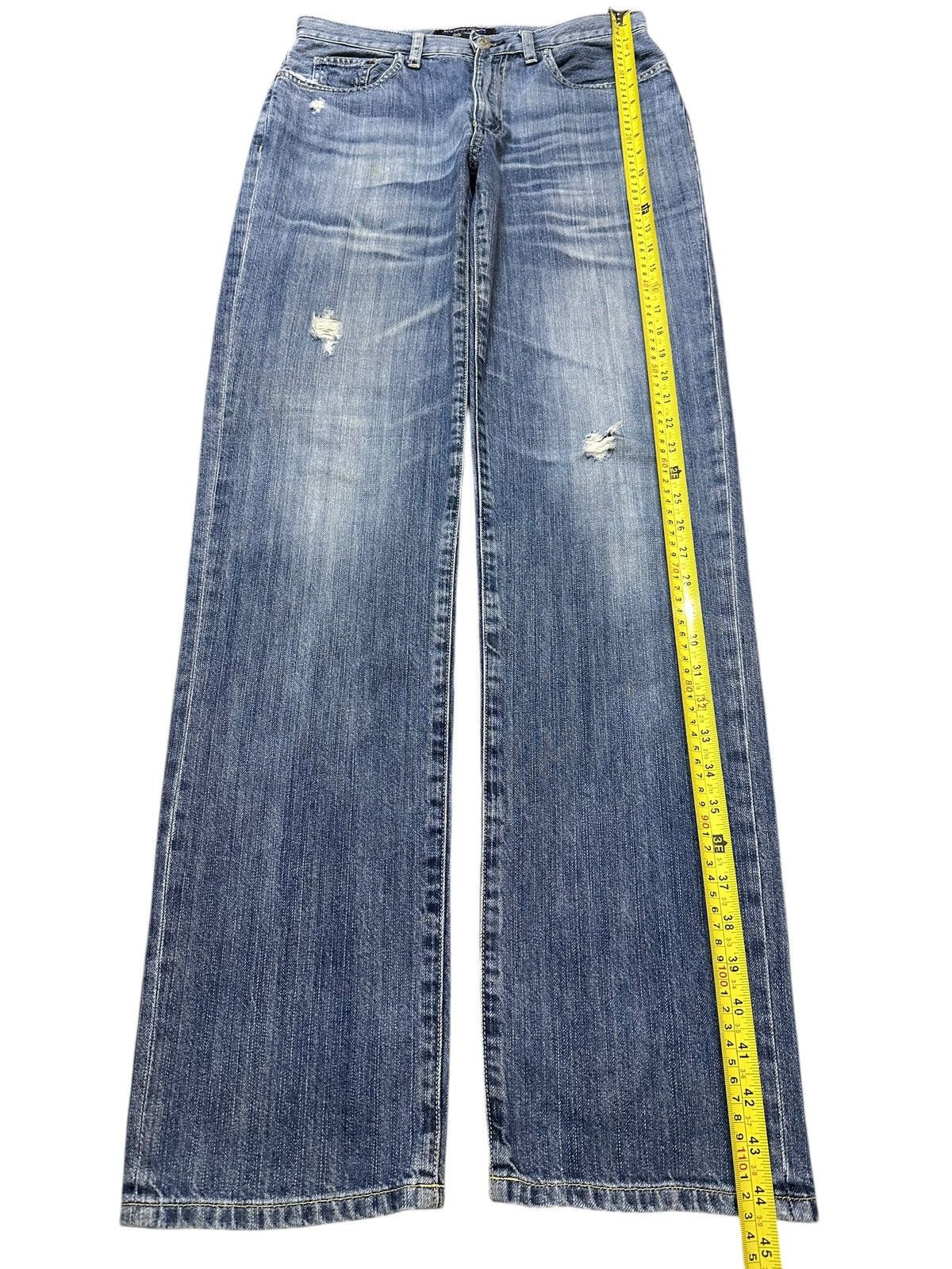 Polo Ralph Lauren Vintage RL Ralph Lauren Blue Faded Wash Distress Jeans Size US 30 / EU 46 - 14 Thumbnail