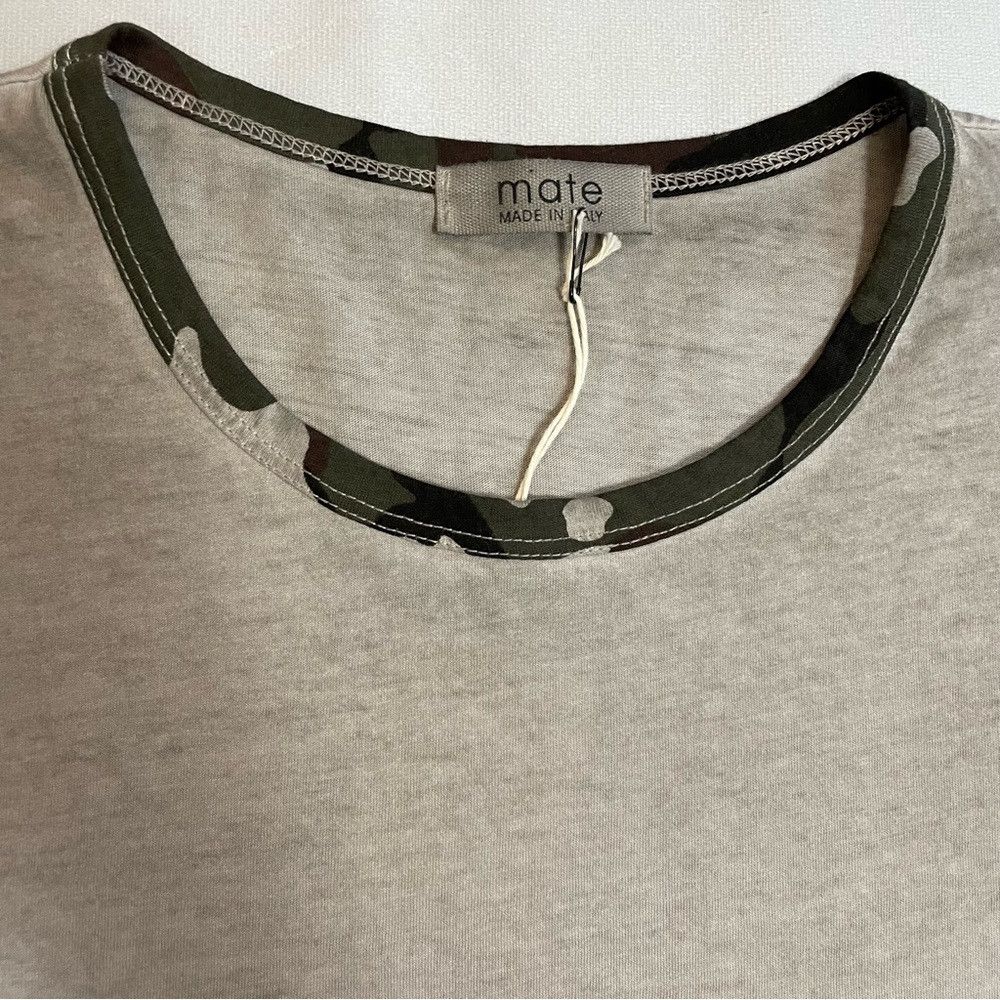 Other NWT New Mate Made In Italy Grey Cotton T-Shirt Size S Size US S / EU 44-46 / 1 - 3 Thumbnail