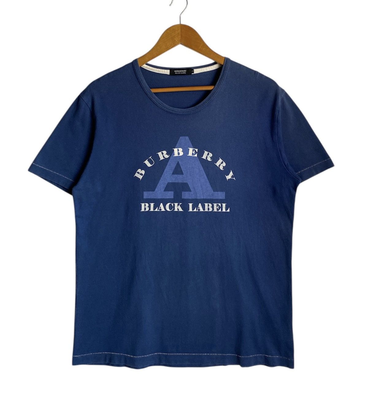 Burberry Rara🔥Burberry Black Label Shirt Big Logo Spell Out Size US L / EU 52-54 / 3 - 1 Thumbnail