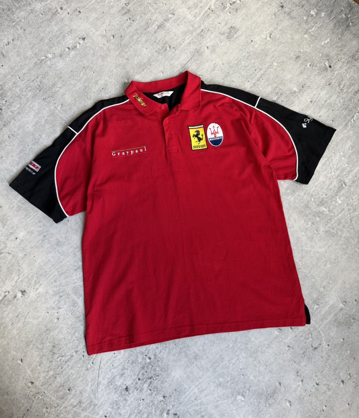 Ferrari Ferrari GameGear polo red tee vintage racing Size US XXL / EU 58 / 5 - 1 Thumbnail