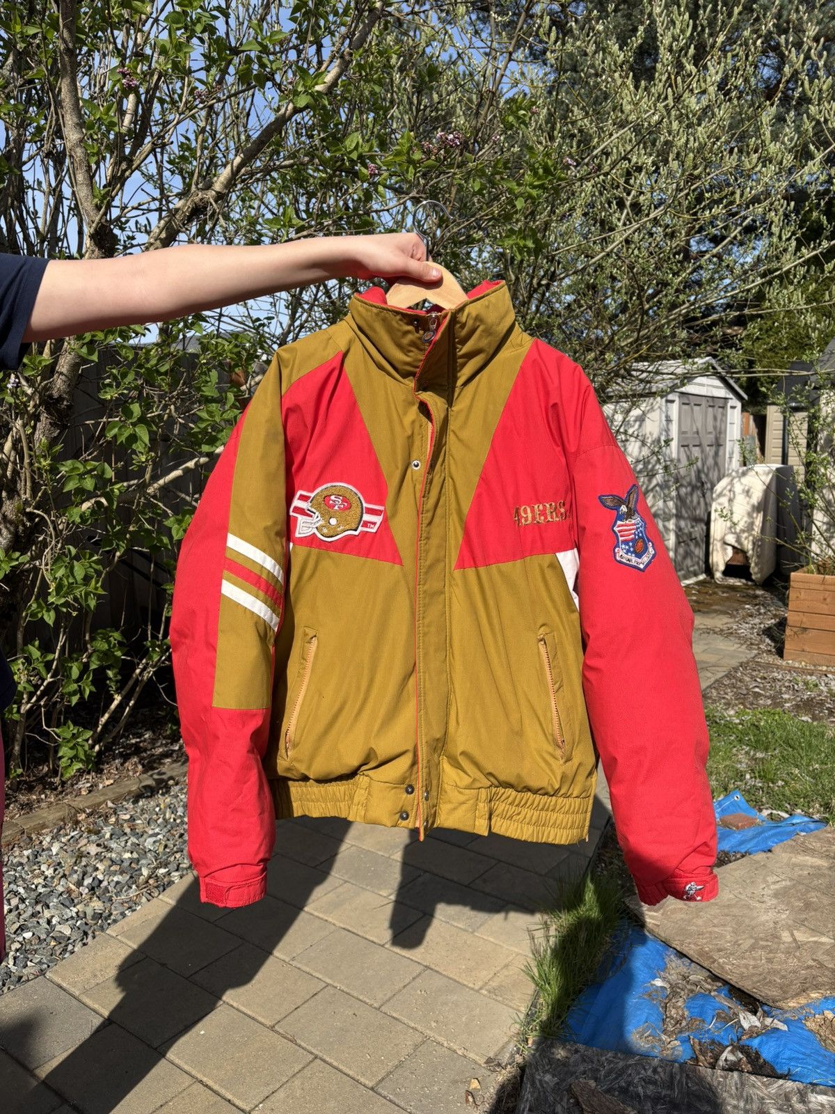 NFL Vintage 80s 49ers triple goose jacket Size US XL / EU 56 / 4 - 1 Thumbnail