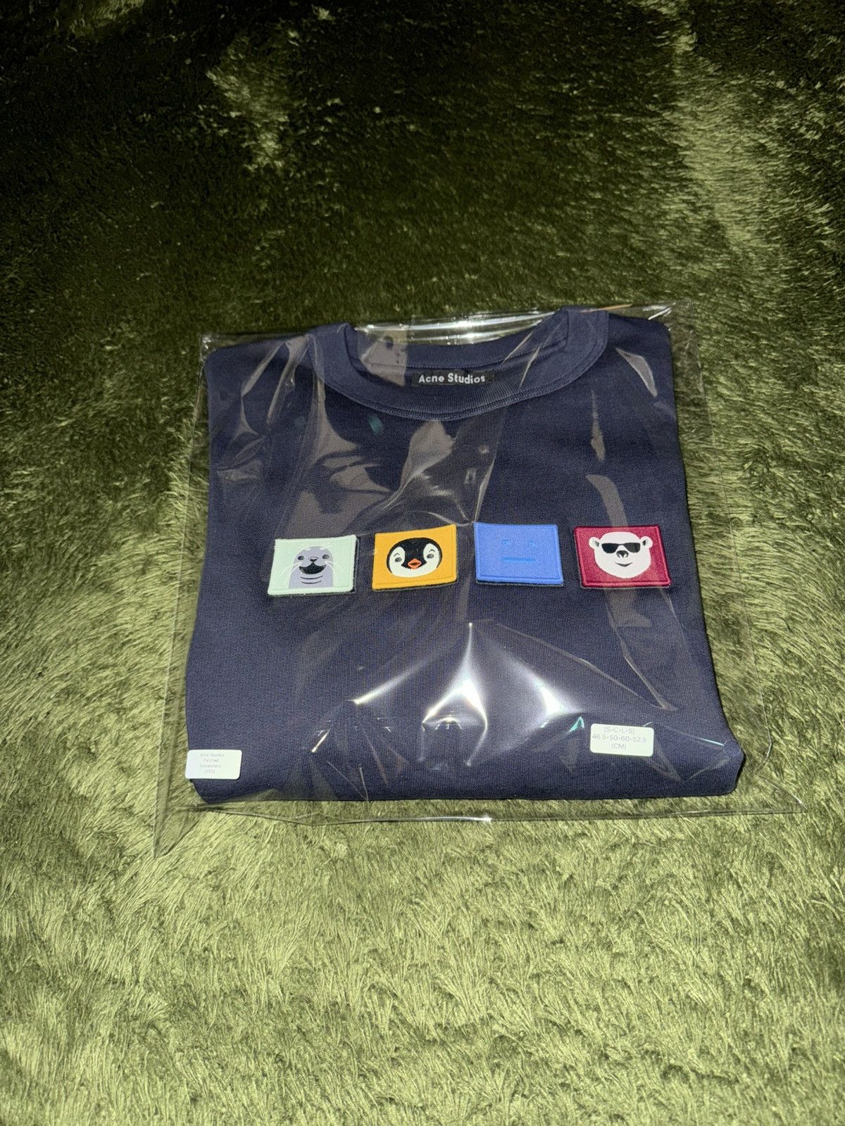 Acne Studios Acne Studios Animal Face Soft Touch Sweatshirt Navy Size US XXS / EU 40 - 12 Thumbnail