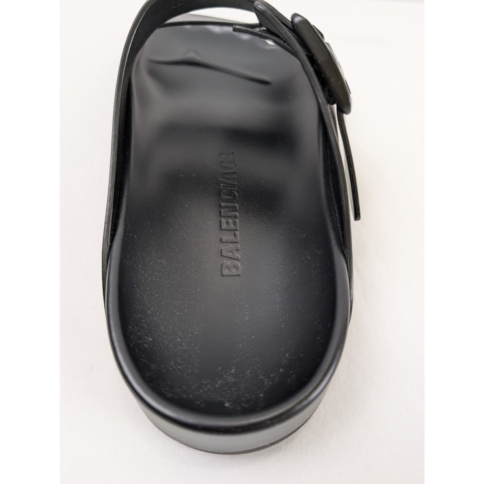 Balenciaga o1rshd1 Matt Calfskin Sunday Sandal Slippers in Black Size US 9 / EU 42 - 12 Thumbnail