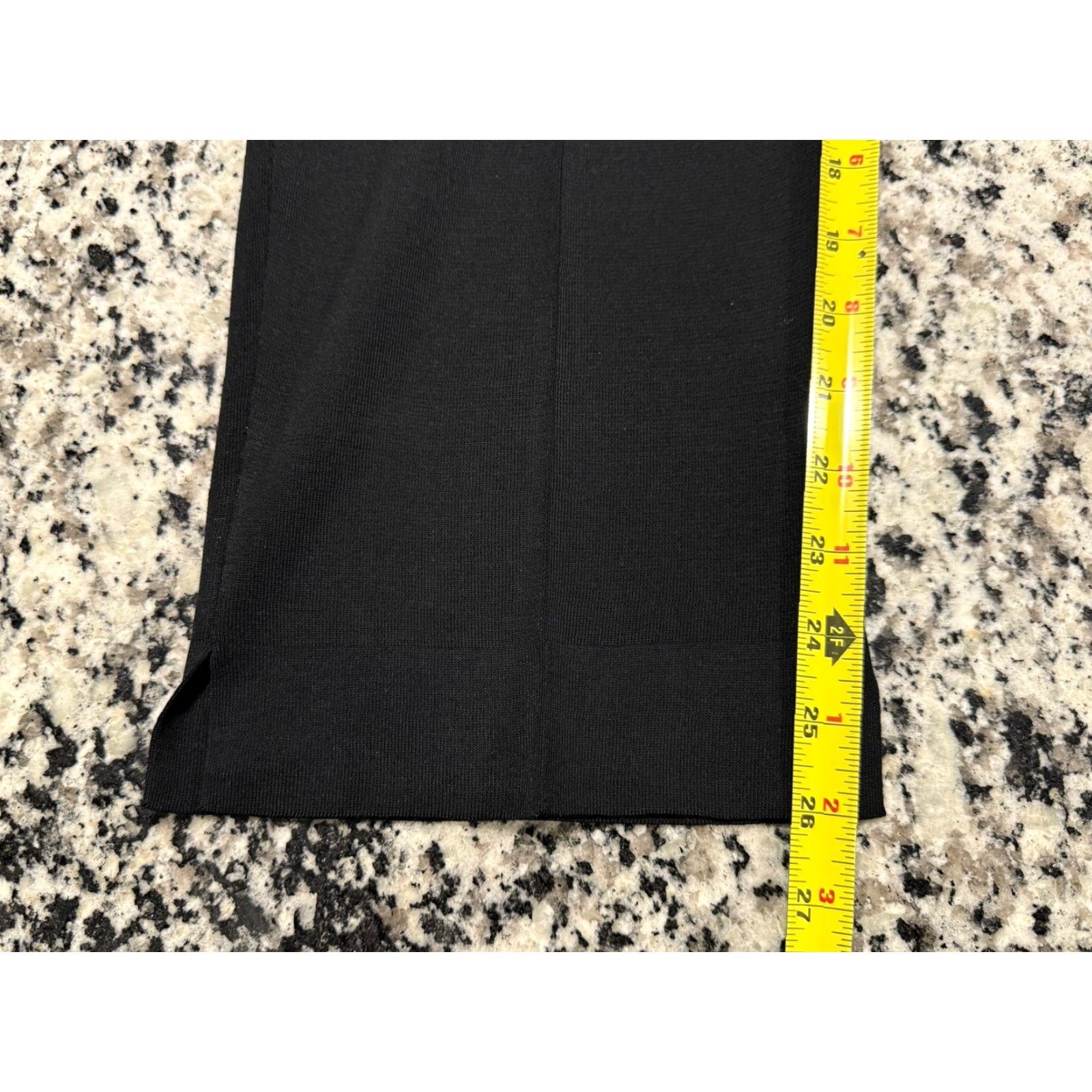 Vintage Ming Wang Dress Pants Women's Knit Black Sz S 28x26 Elastic Waist Flat Front Stretch Comfort Quick Info Pants Mens? No—Women Size 28" / US 6 / IT 42 - 2 Thumbnail