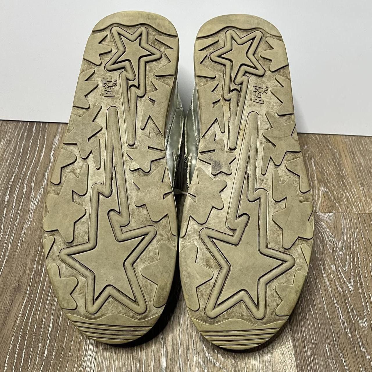 Bape y2k silver bape roadsta Size US 8.5 / EU 41-42 - 5 Thumbnail