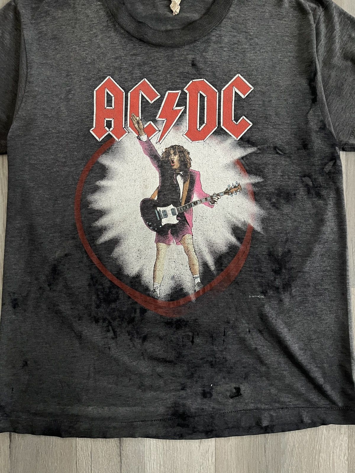AC/DC PAPER THIN 1988 AC/DC World Tour Tee Size US M / EU 48-50 / 2 - 4 Thumbnail