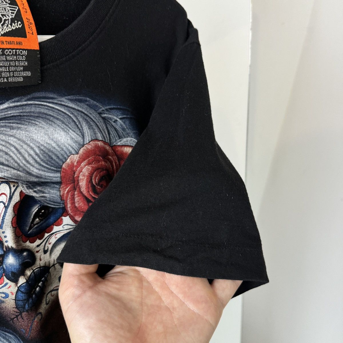 Vintage Vintage T-shirt Tattoo Style Skull 90s Rock Single Stitch Size US L / EU 52-54 / 3 - 4 Thumbnail