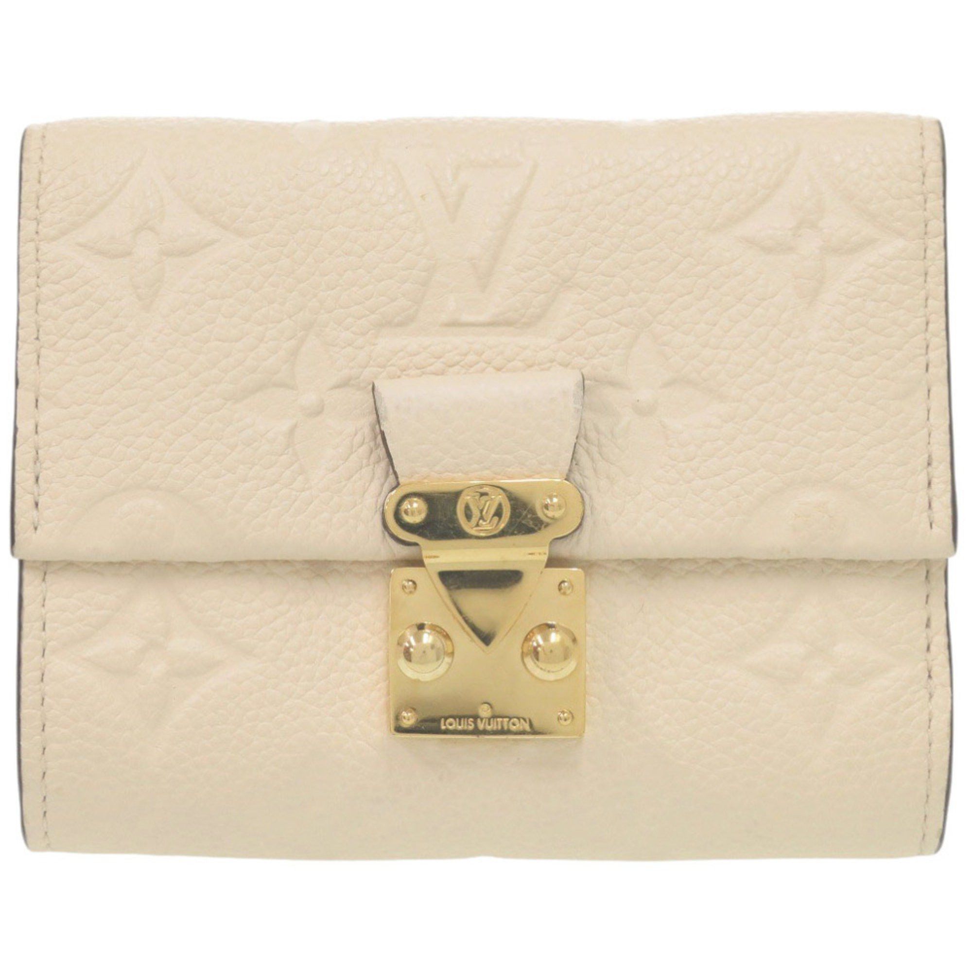 Louis Vuitton Louis Vuitton Compact Wallet Portefeuille Metis Monogram Empreinte M81071 IC Chip Creme Tri-fold 0318 LOUIS VUITTON Size ONE SIZE - 1 Thumbnail