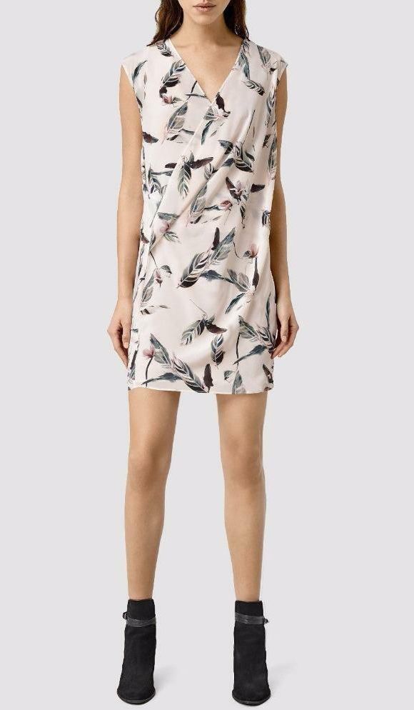 Allsaints AllSaints Airie Canna Silk Dress in Chalk White Size US Size M / US 6-8 / IT 42-44 - 1 Thumbnail