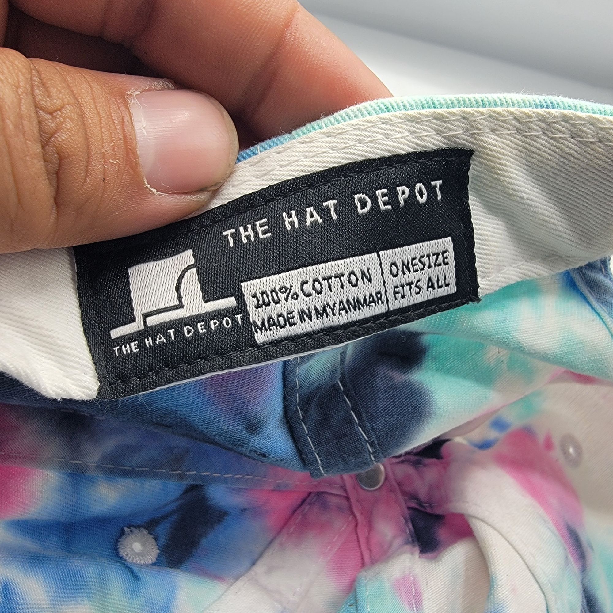 Other The Hat Depot Tie Dye Baseball Hat Cap Adjustable Casual Out Size ONE SIZE - 6 Thumbnail
