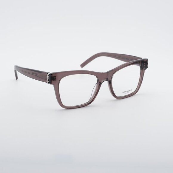 Saint Laurent Paris Saint Laurent SLM118 003 Square Eyeglasses Brown 52mm Frame Size ONE SIZE - 3 Thumbnail