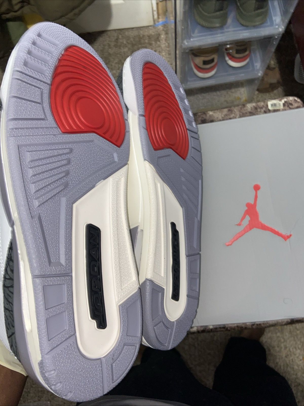 Jordan Brand Air Jordan 3 Retro 'Cement Grey' Size 11.5 Size US 11.5 / EU 44-45 - 12 Thumbnail