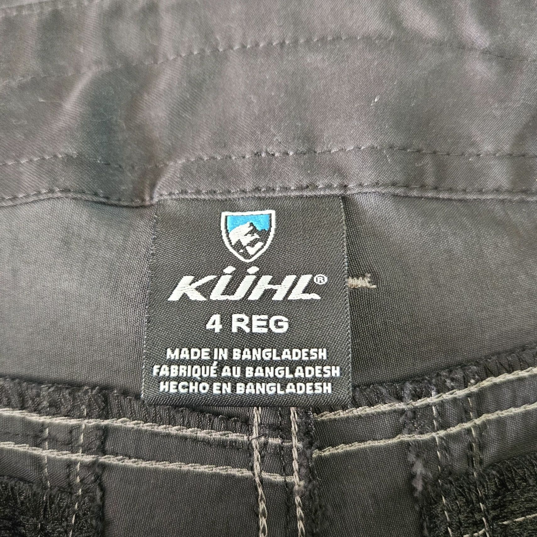 Vintage Kuhl Cargo Pants Womens Size 4 Gray/Black Roll Up Hem Low Rise Nylon Pants Size 27" / US 4 / IT 40 - 7 Thumbnail