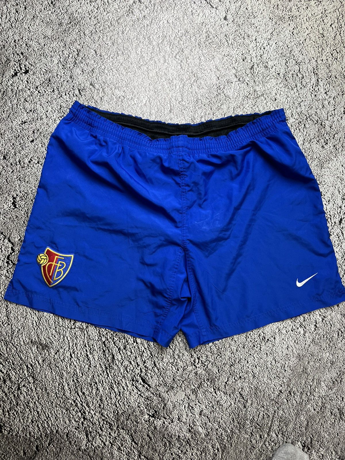 Nike VTG 90’s FC Basel 1983 nike shorts Size US 34 / EU 50 - 1 Thumbnail