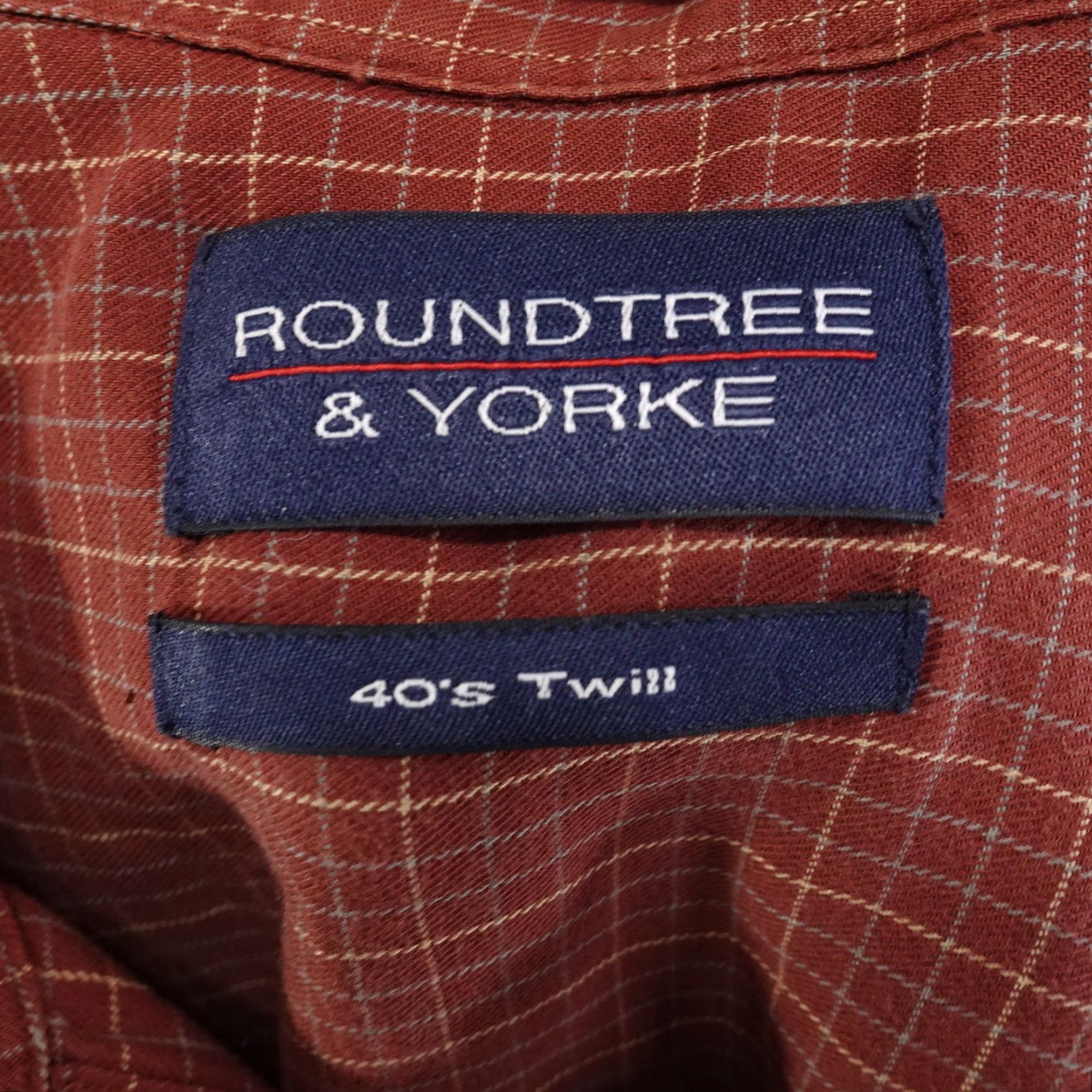 Roundtree & Yorke Roundtree & Yorke Men's XL Button-Up Check Shirt Casual Business Formal Spring Summer Fall Winter Size US XL / EU 56 / 4 - 6 Thumbnail