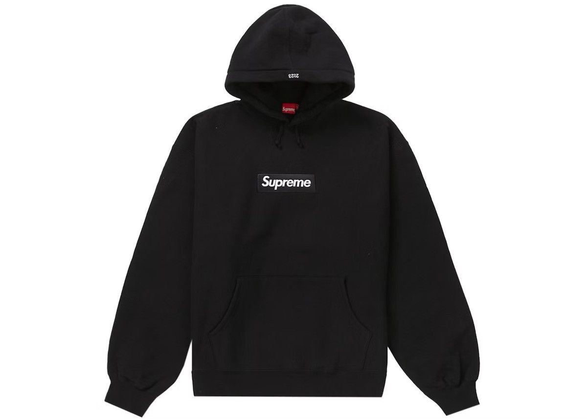 Supreme 2023 supreme black box logo hoodie size large vnds | Grailed