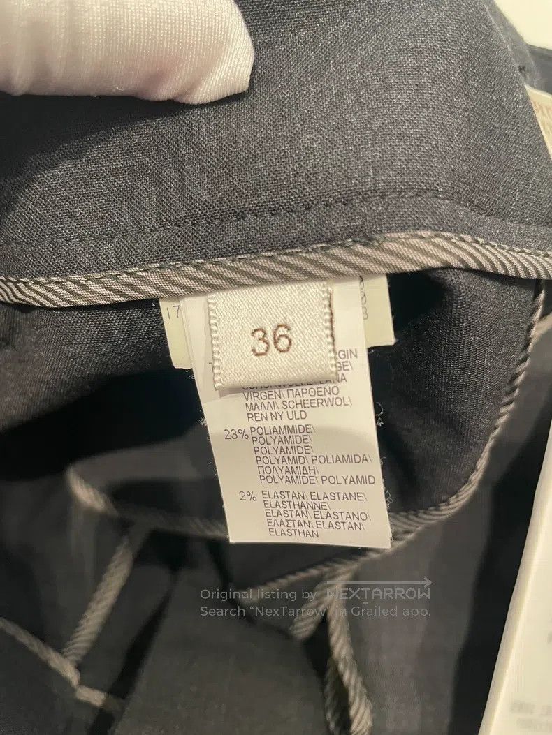 Brunello Cucinelli Brunello Cucinelli Black New Wool Long Trousers Size 24" / US 00 / IT 34 - 6 Thumbnail